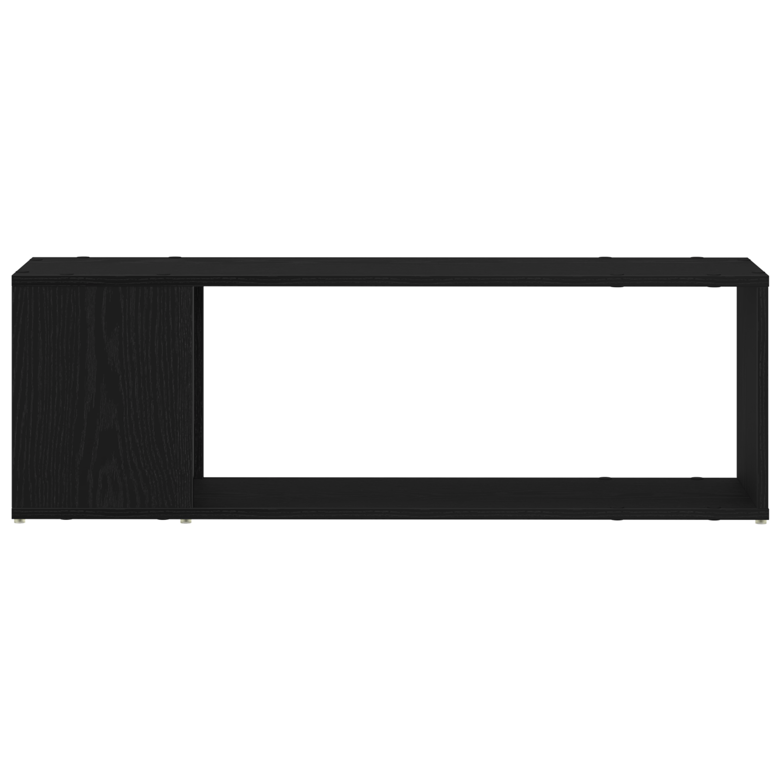Biblioteca Neagra din Lemn de Stejar 100x24x32 cm — imaginea 5
