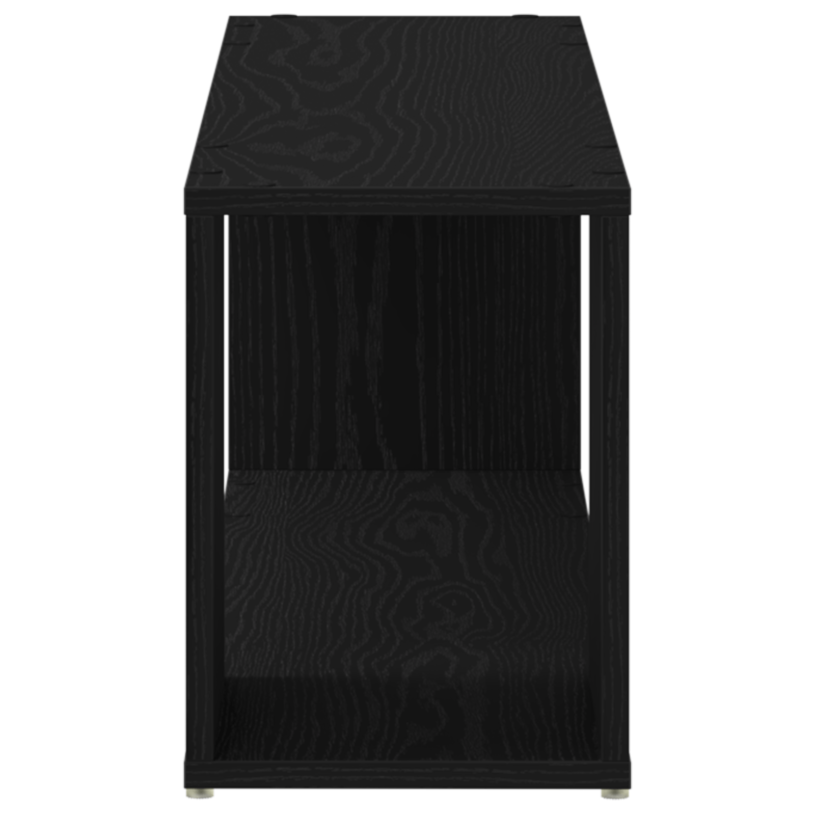 Biblioteca Neagra din Lemn de Stejar 100x24x32 cm — imaginea 6