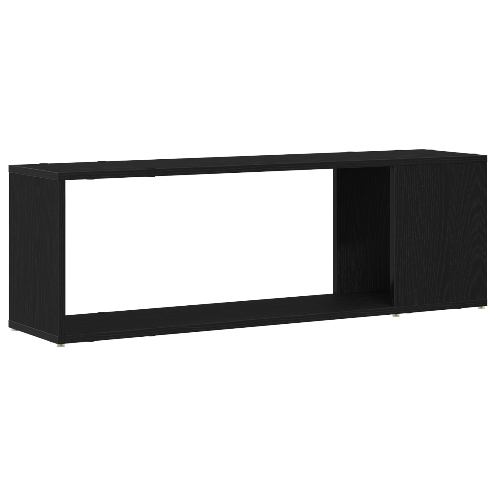 Biblioteca Neagra din Lemn de Stejar 100x24x32 cm — imaginea 7
