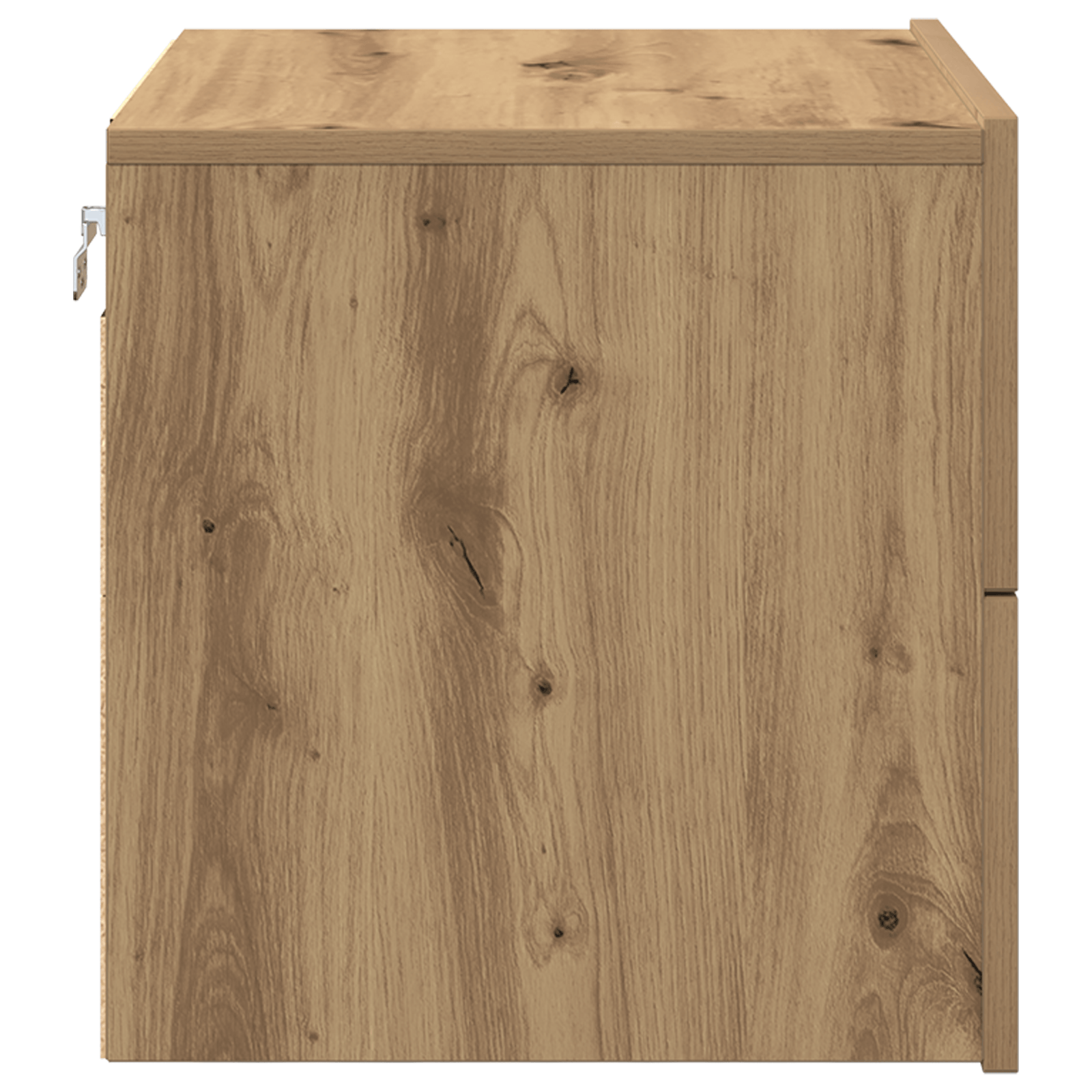 Noptiera cu LED-uri, de perete, stejar artizanal, 50x39x41 cm — imaginea 7