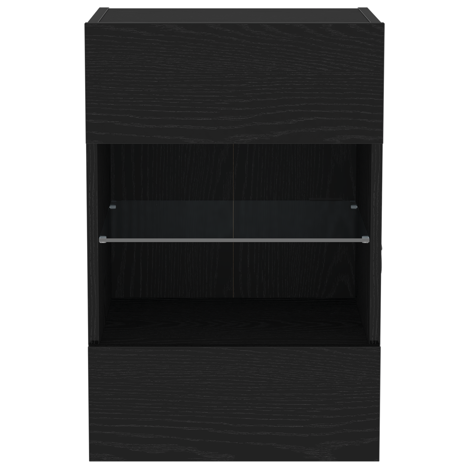Dulap TV cu LED-uri, stejar negru, 40x30x60,5 cm lemn prelucrat — imaginea 7