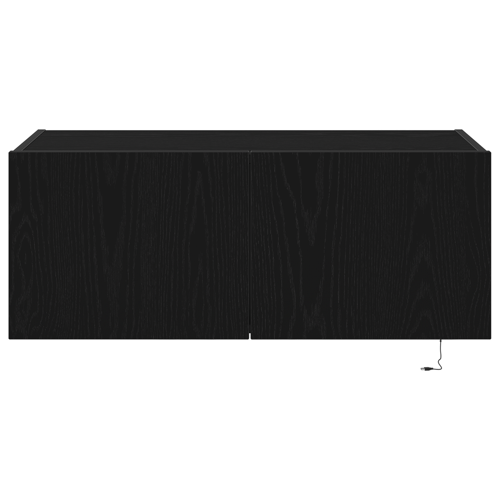 Dulap de perete cu LED-uri, stejar negru, 80x35x31 cm — imaginea 7