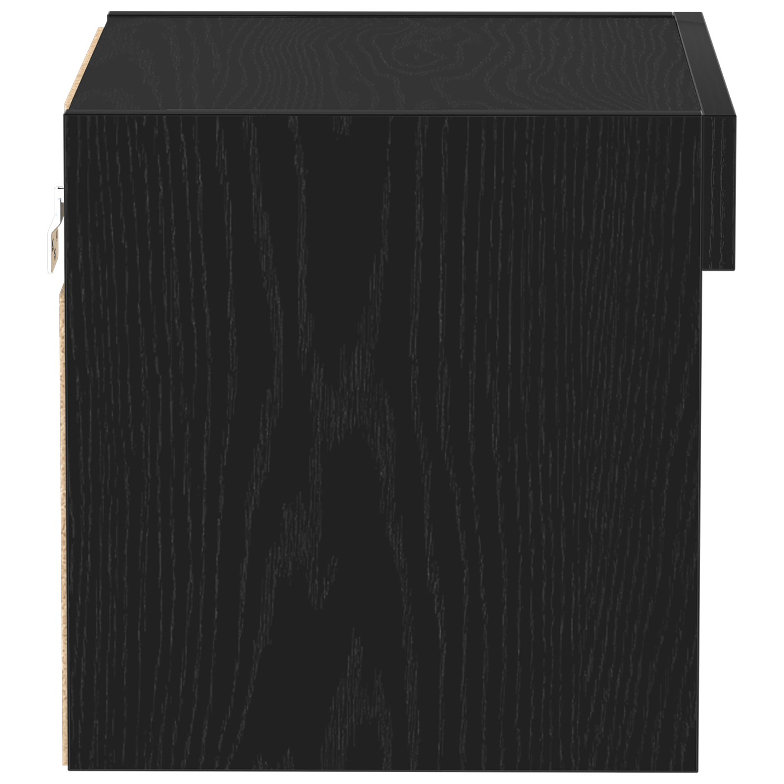 Dulap de perete cu LED-uri, stejar negru, 40x30x30 cm — imaginea 6