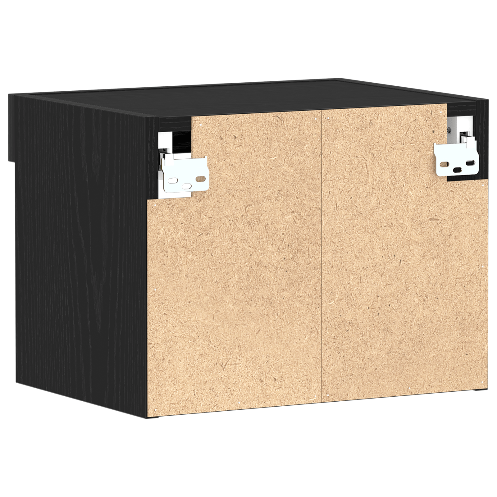 Dulap de perete cu LED-uri, stejar negru, 40x30x30 cm — imaginea 7