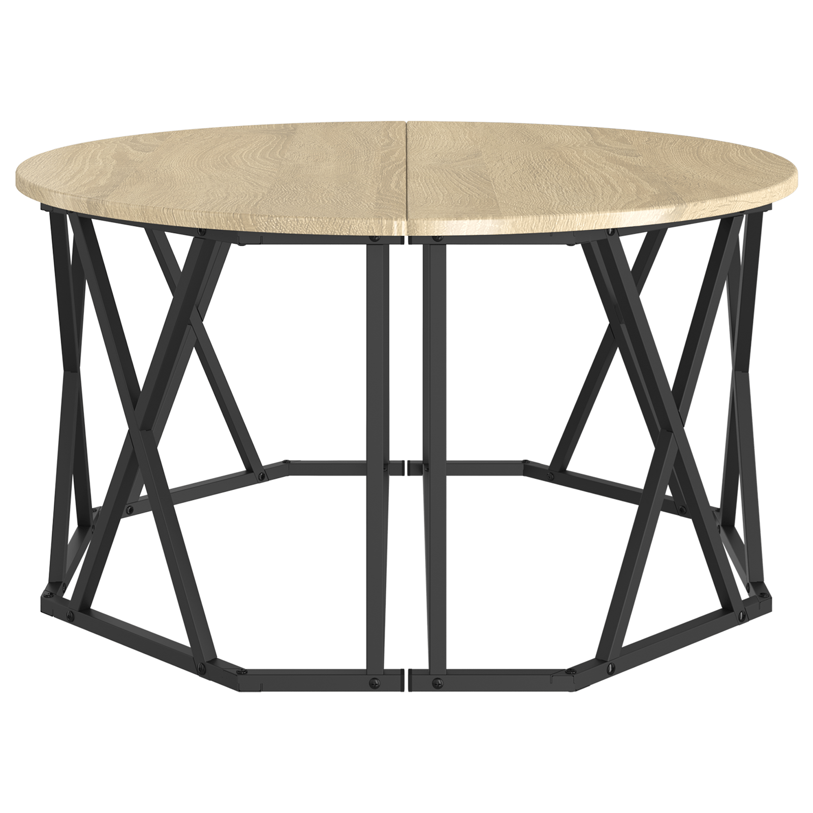 Masa de cafea, stejar sonoma, 80x80x42 cm, lemn prelucrat — imaginea 6