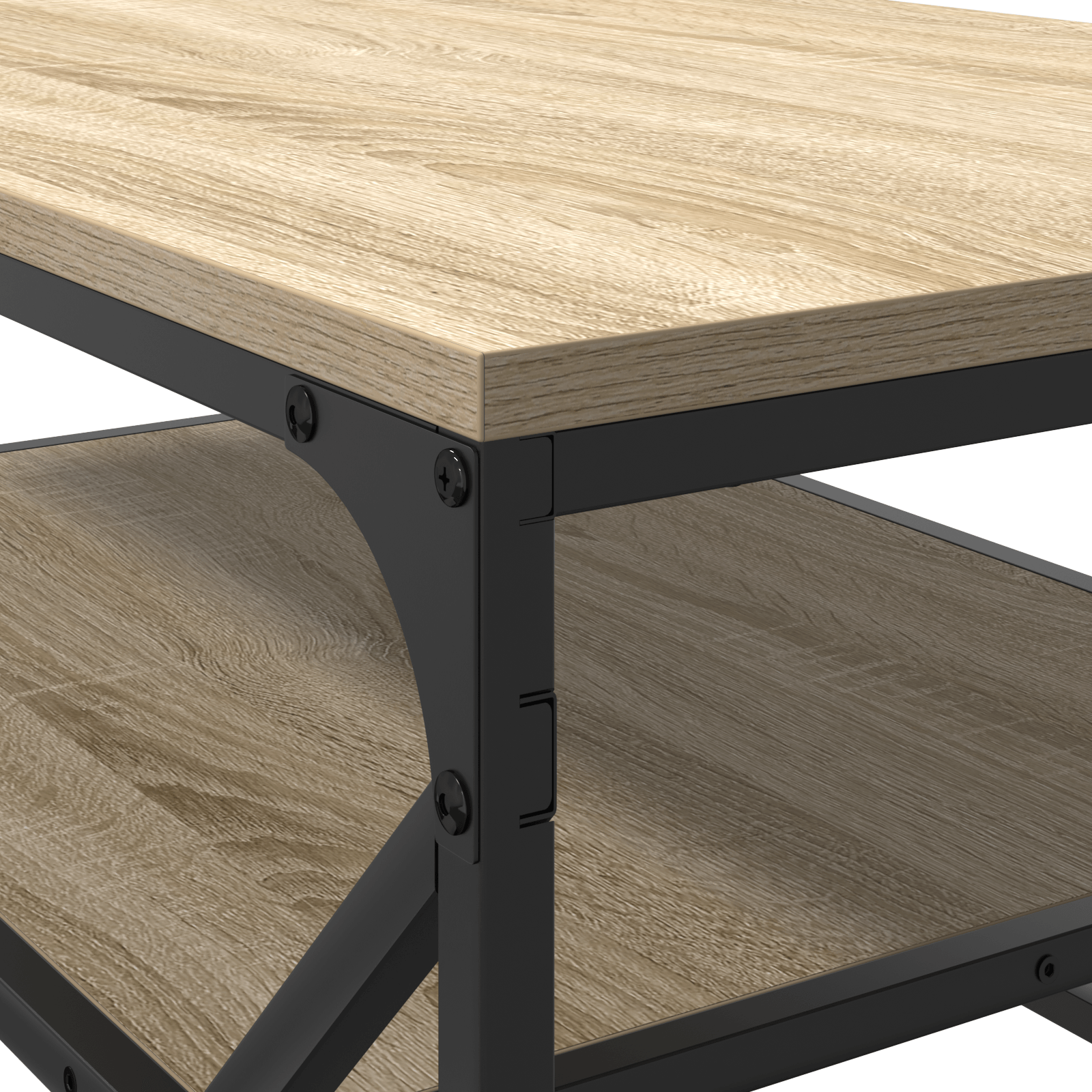 Masa de cafea cu raft, stejar sonoma 90x50x40 cm lemn prelucrat — imaginea 8
