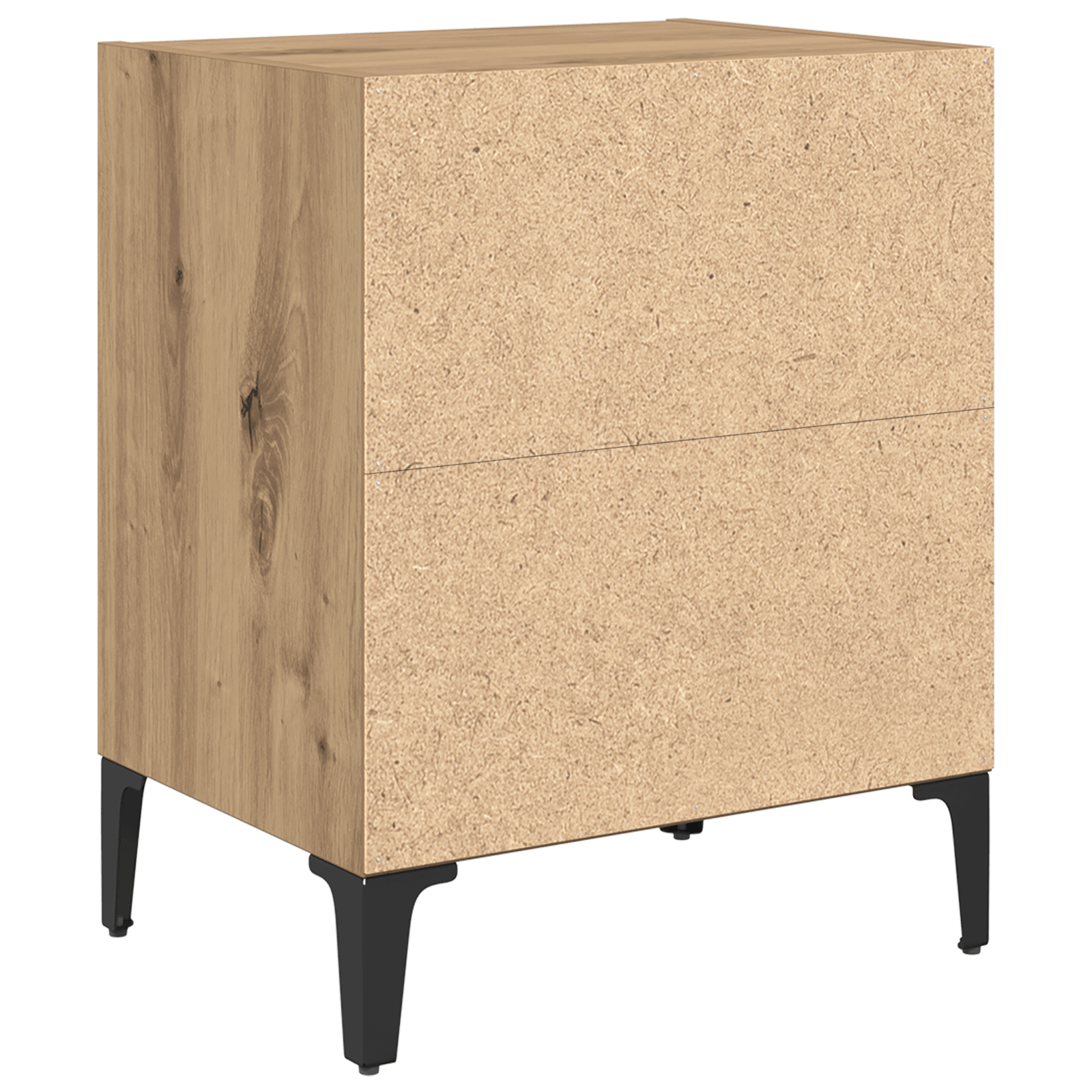 Noptiere 2 pcs Stejar Artizanal 40x30x50 cm Lemn ingineresc — imaginea 8