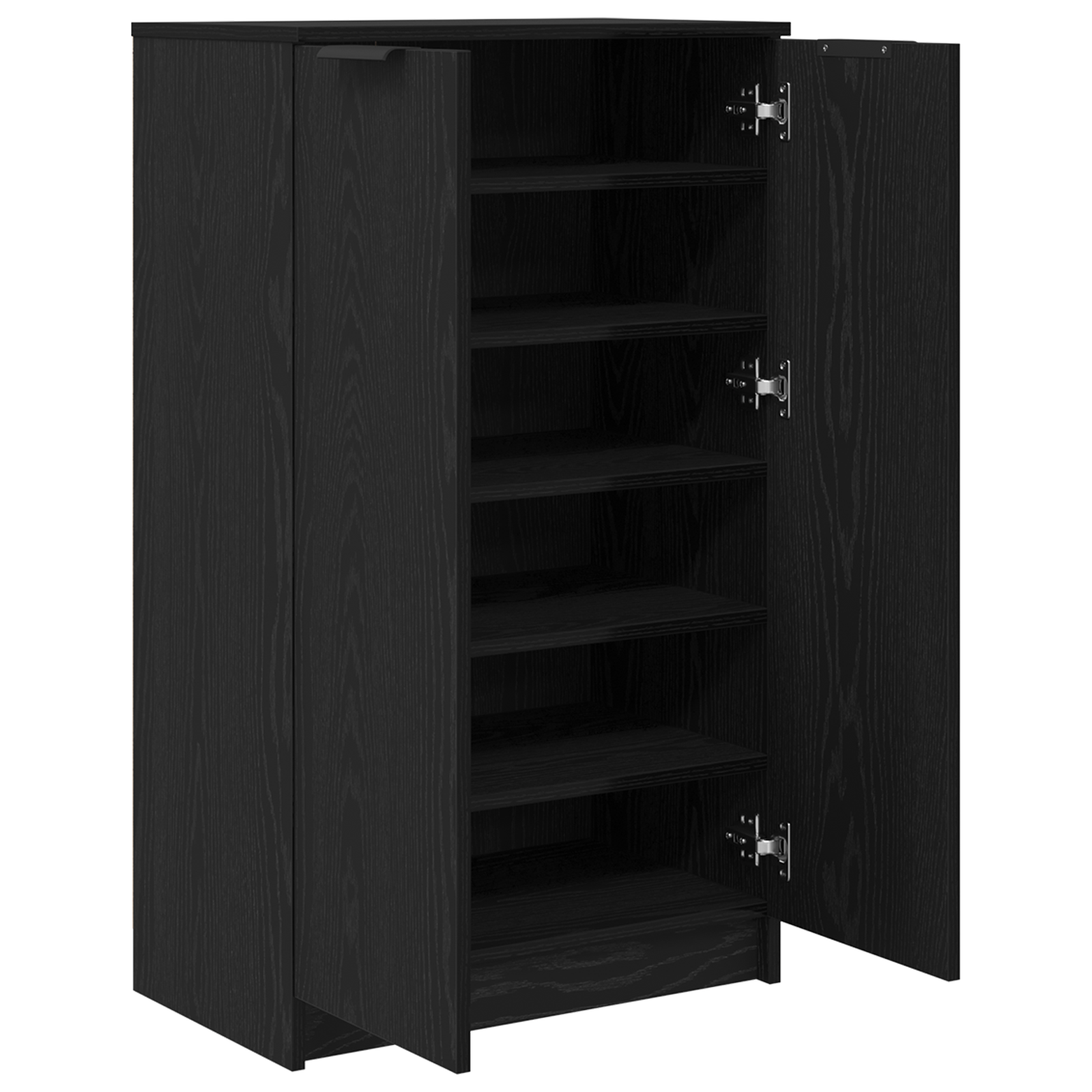 Dulap pentru incaltaminte Negru Stejar 59x35x100 cm din lemn — imaginea 5