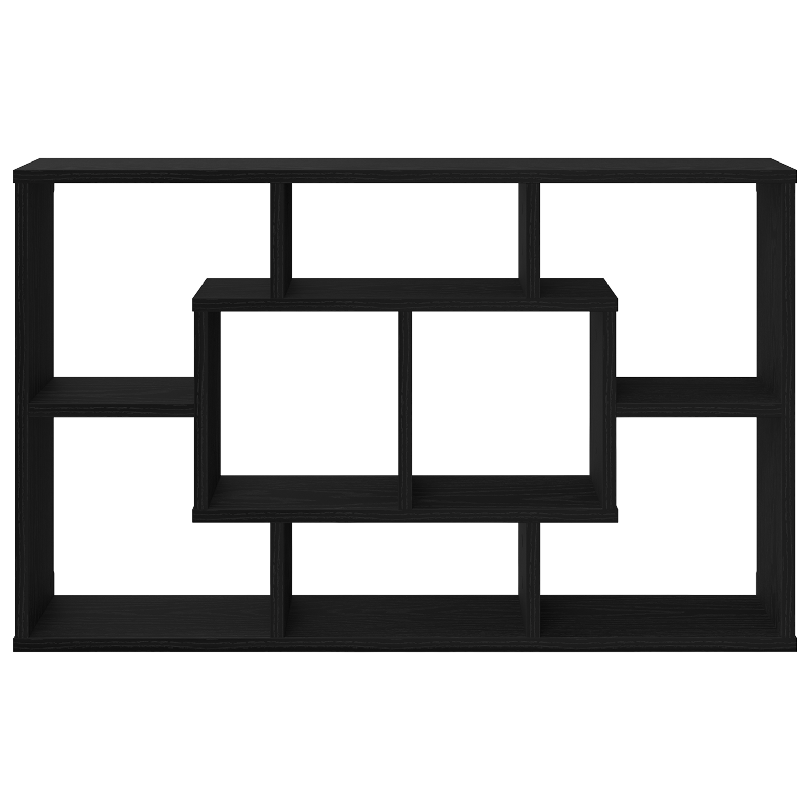 Raft - Stejar negru, 85 x 16 x 52.5 cm, Fabricat din lemn prelucrat — imaginea 6