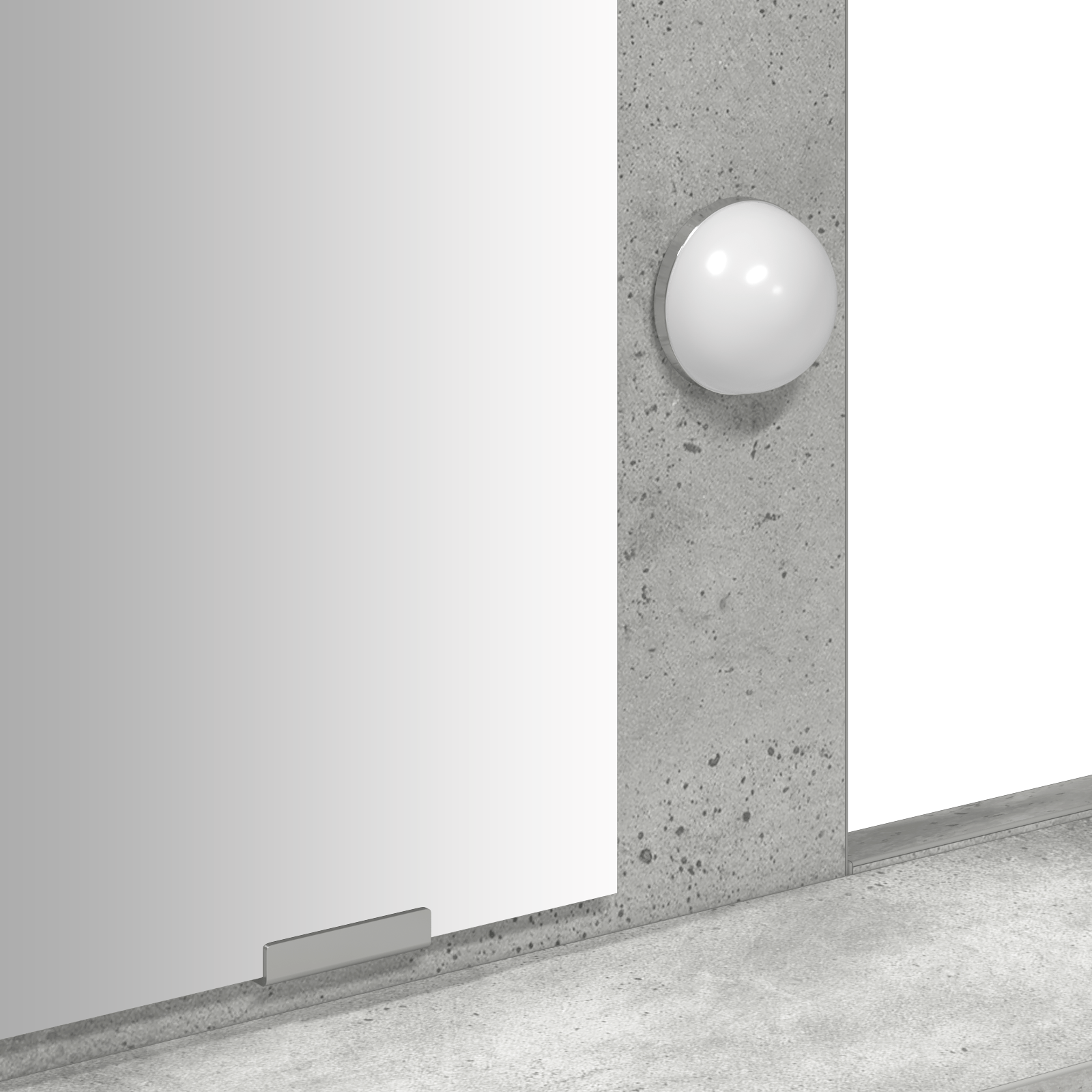 Masa de cosmetica cu LED, gri beton, 79x41x140 cm — imaginea 9