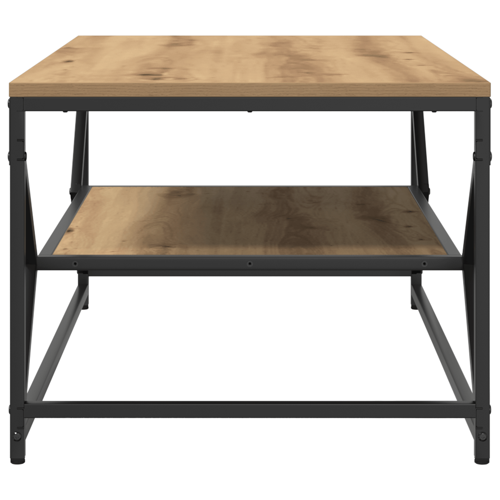 Masa de cafea cu raft din stejar handmade 90x50x40 cm din lemn — imaginea 6