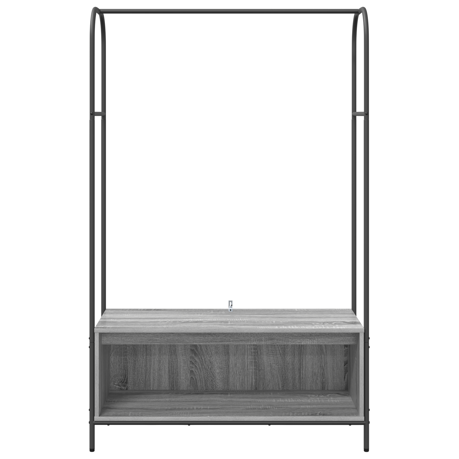 Rack haine cu rafturi gri sonoma 100x44x160 cm — imaginea 5