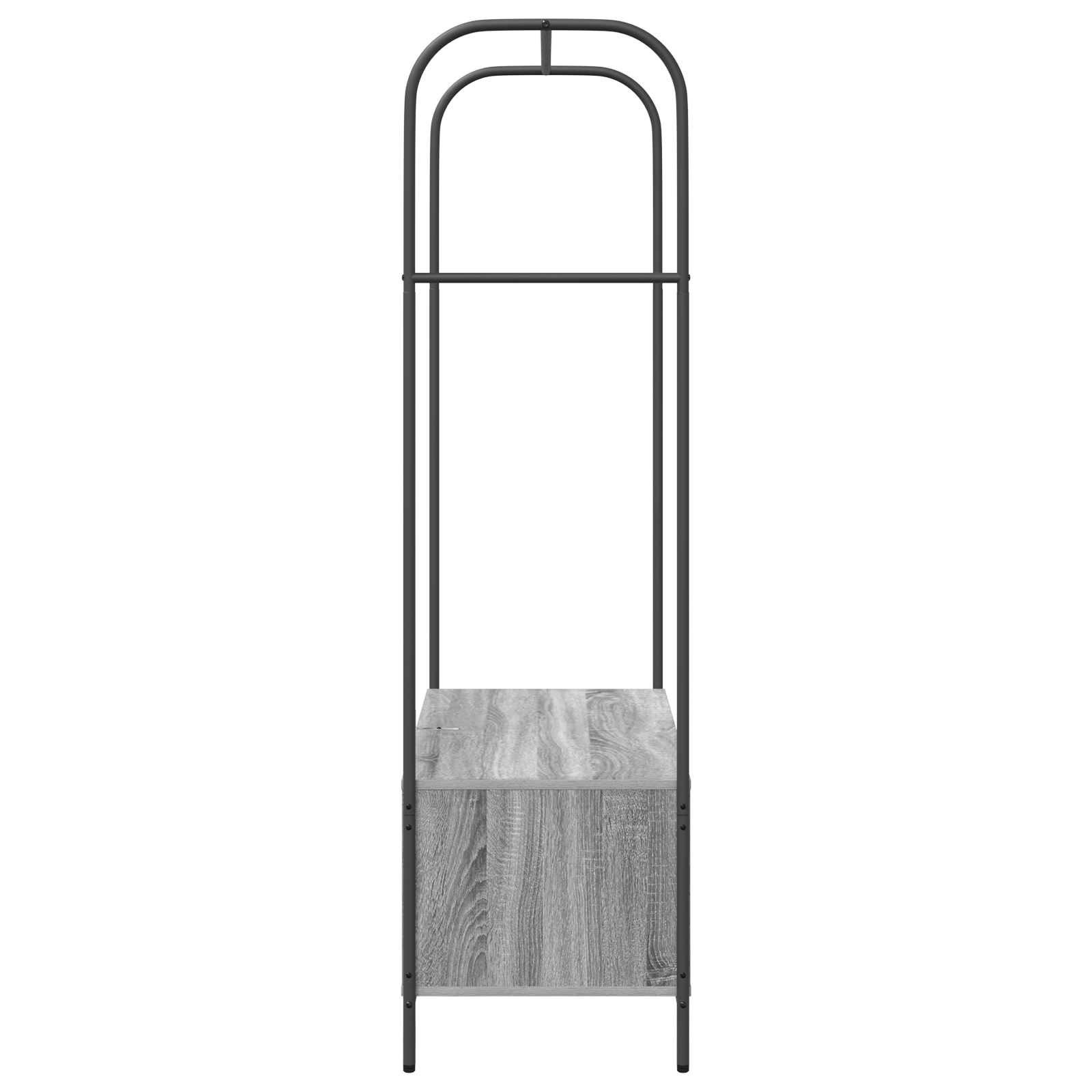 Rack haine cu rafturi gri sonoma 100x44x160 cm — imaginea 6
