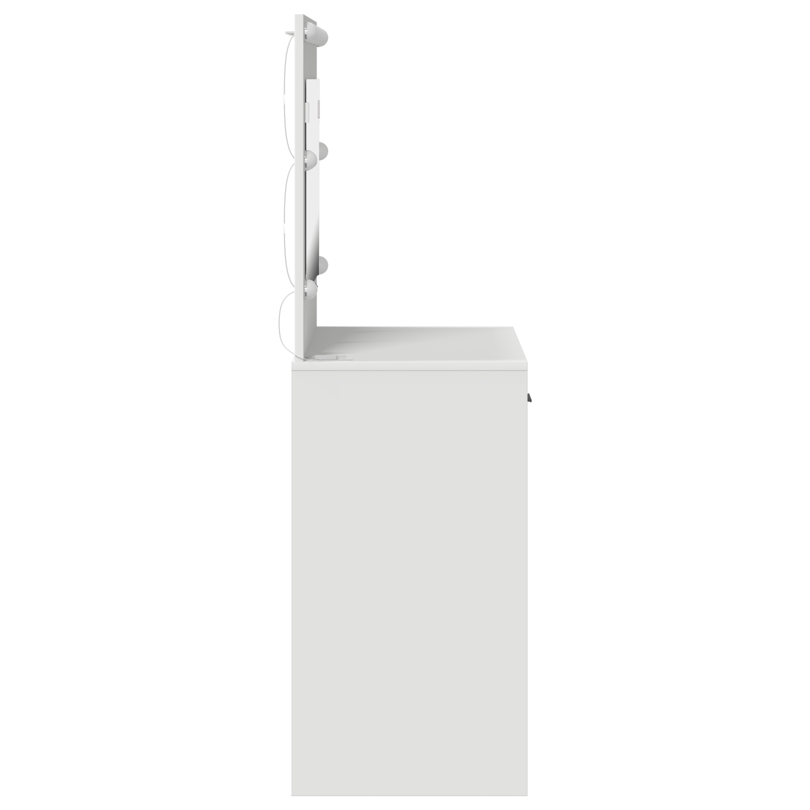 Masa de toaleta cu lumini LED, alb, 78.5 x 41 x 135 cm — imaginea 6