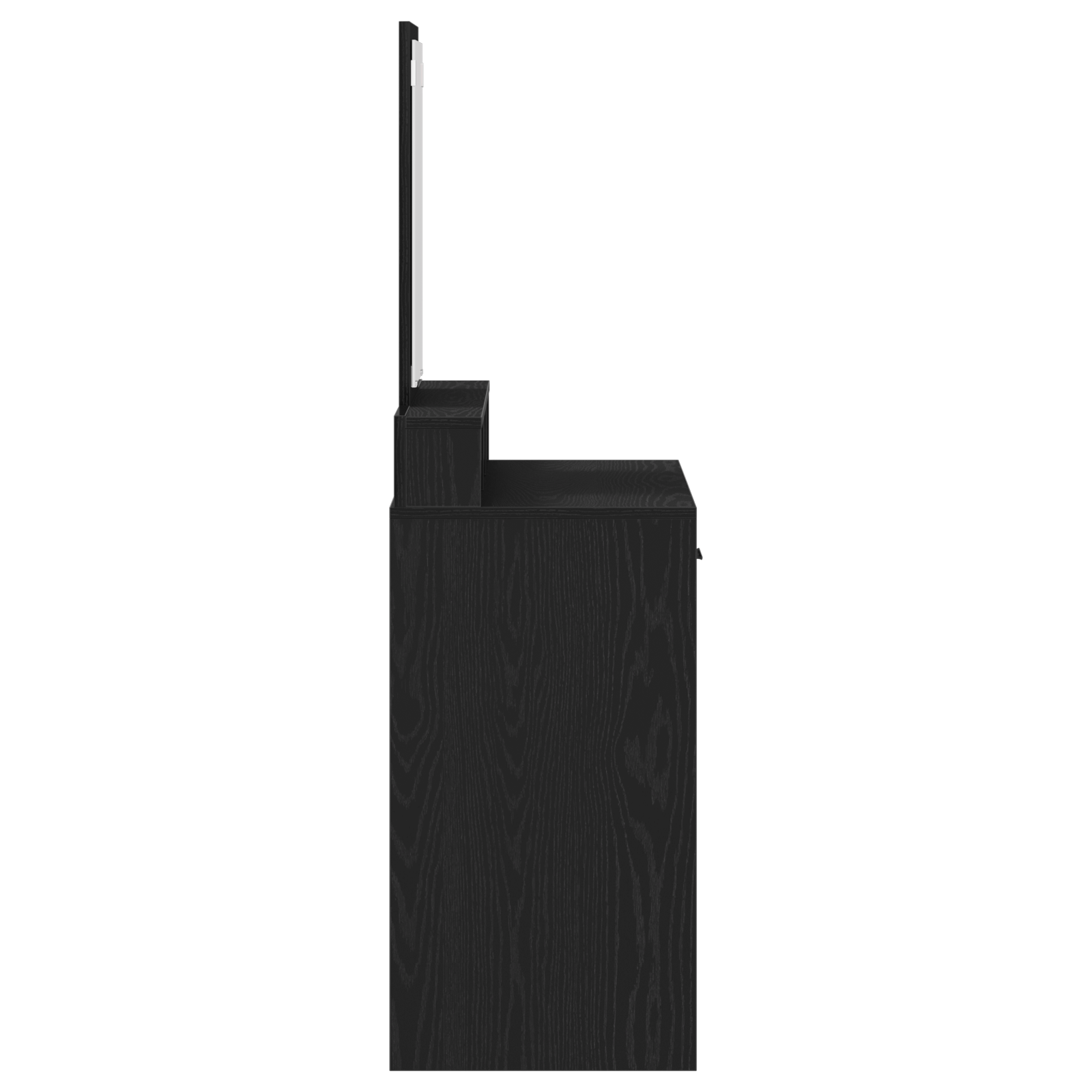 masa de toaleta cu sertare Negru Stejar 79x41x140 cm — imaginea 7