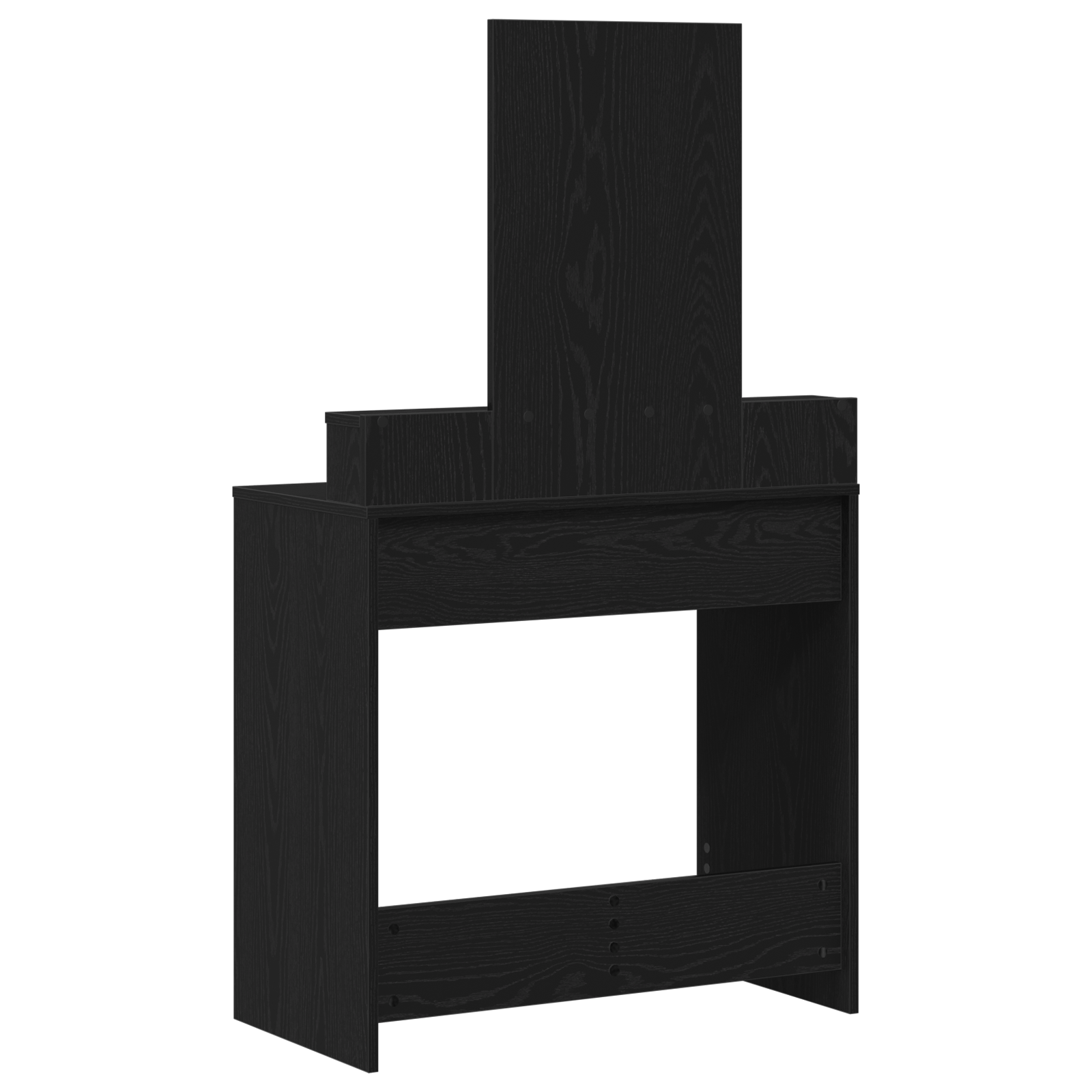 masa de toaleta cu sertare Negru Stejar 79x41x140 cm — imaginea 8