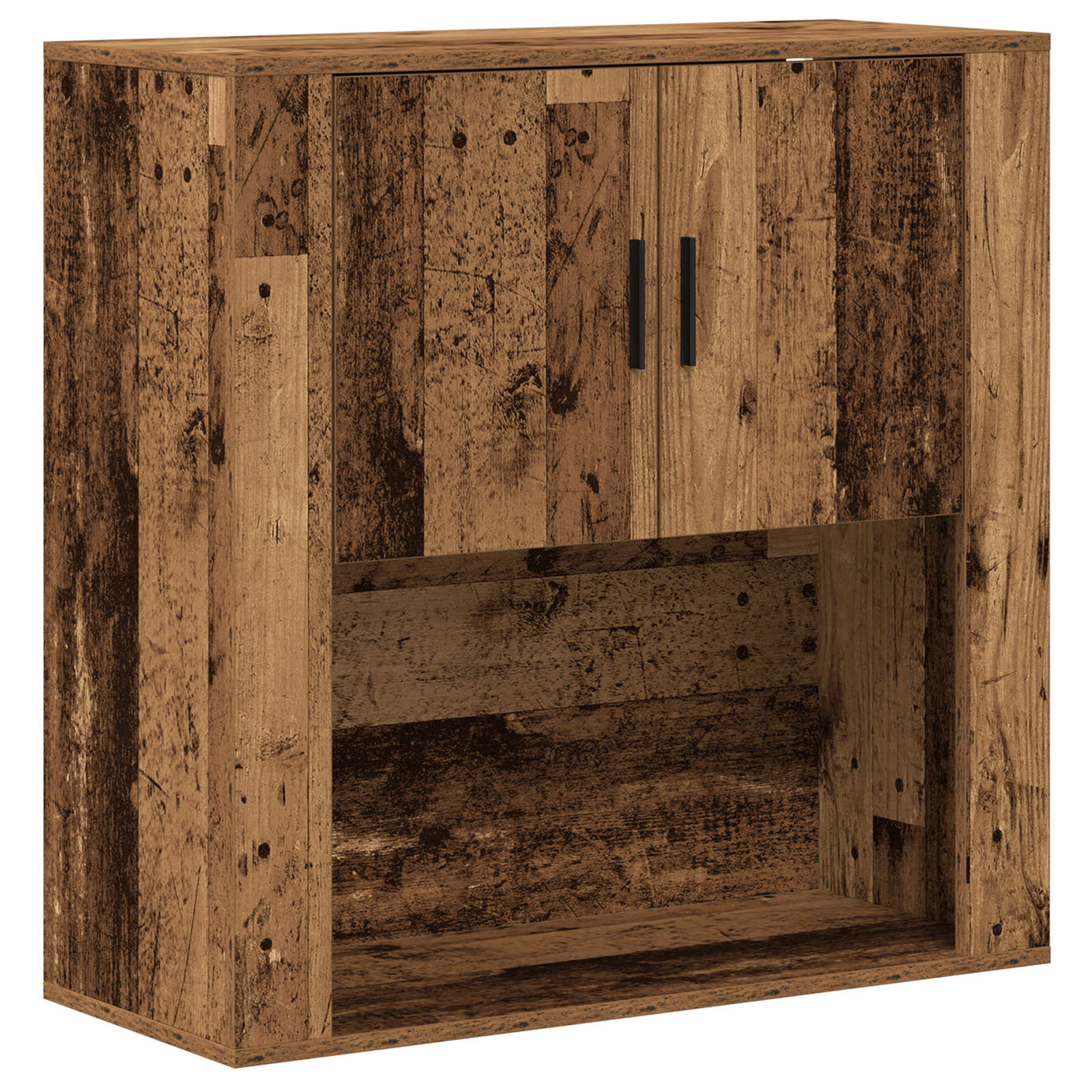 Dulap de perete, lemn vechi, 80x33x80 cm, lemn prelucrat — imaginea 2