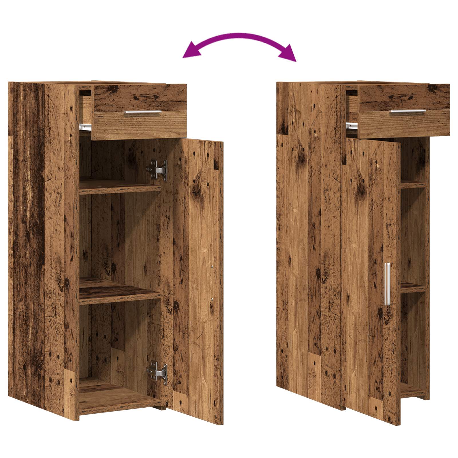 Dulap, lemn vechi, 30x42,5x93 cm, lemn prelucrat — imaginea 11