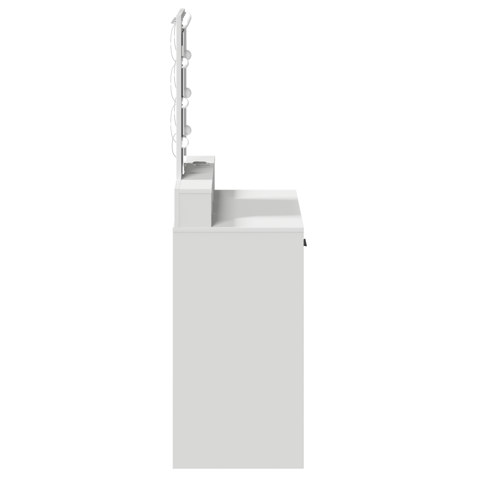 Masa de toaleta cu LED, alb, 79x41x140 cm — imaginea 6