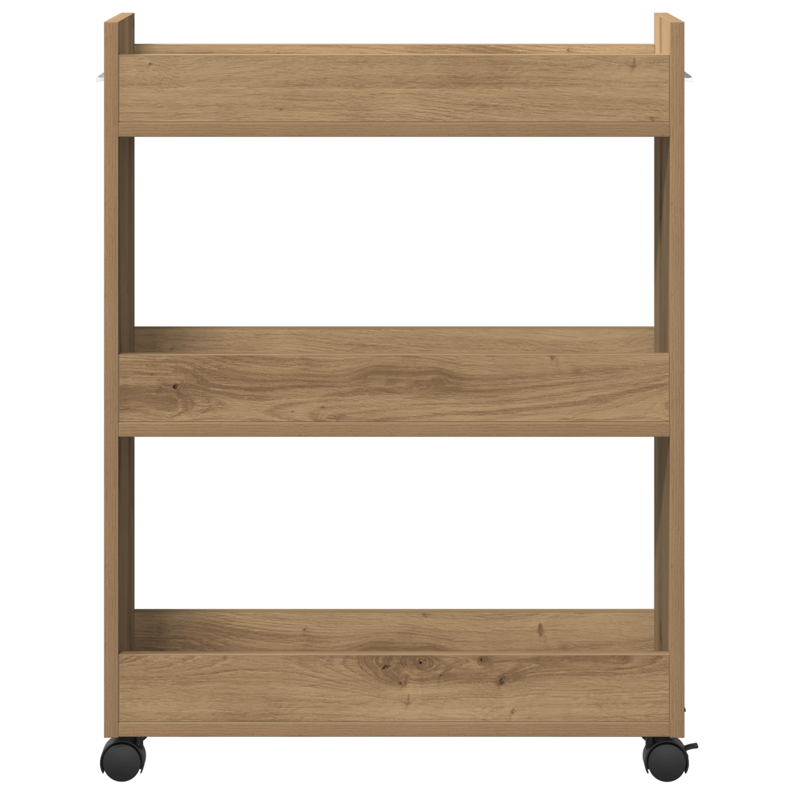 Dulap cu roti, stejar artizanal, 60x22x79 cm, lemn prelucrat — imaginea 6