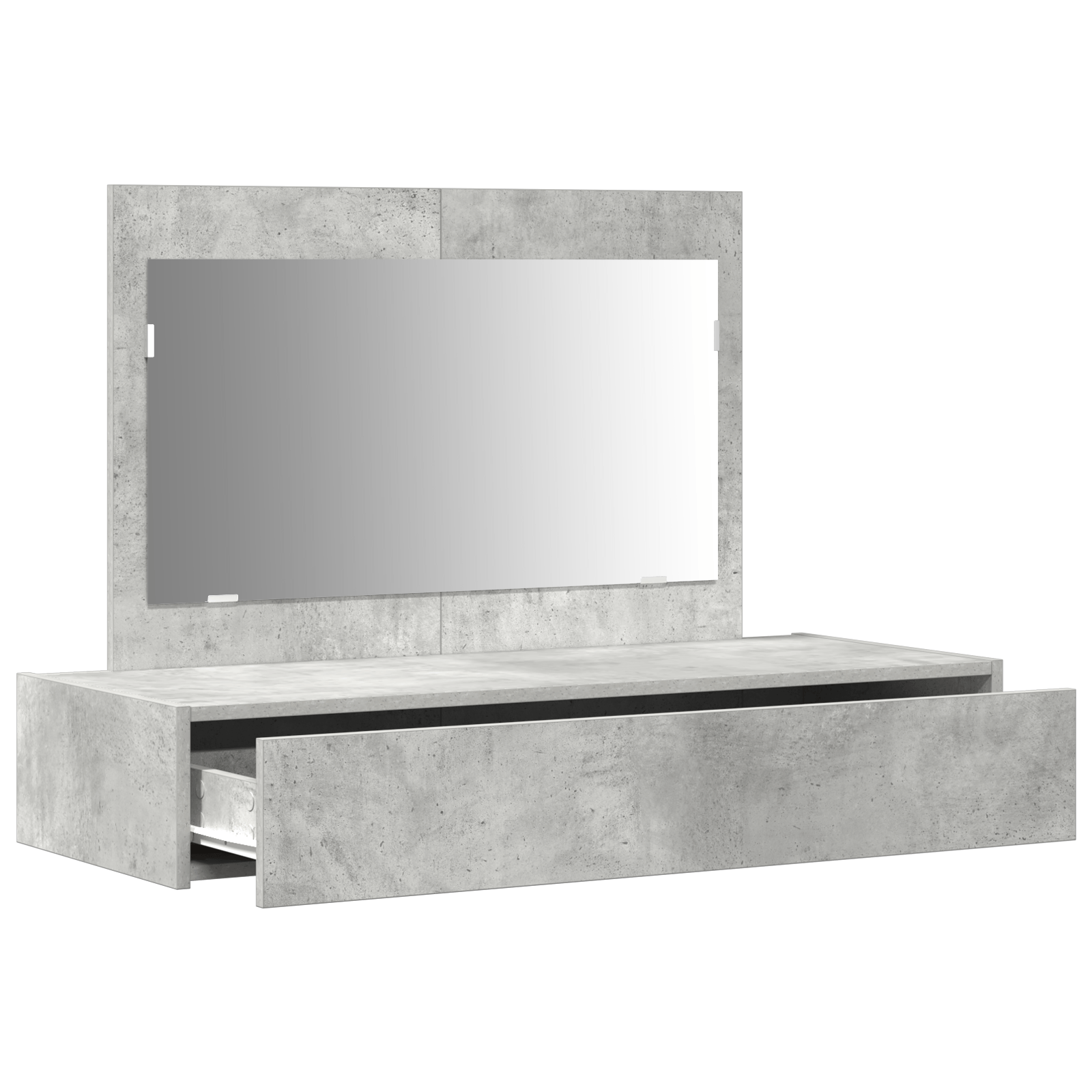 Masa de toaleta suspendata, gri beton, 100x40x70 cm — imaginea 5