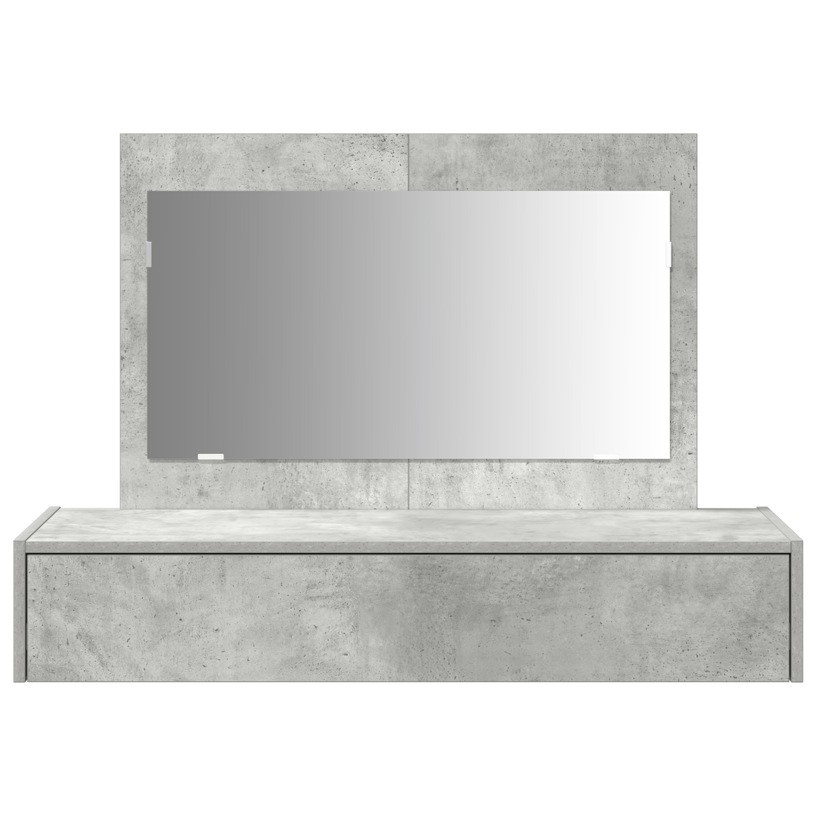Masa de toaleta suspendata, gri beton, 100x40x70 cm — imaginea 6
