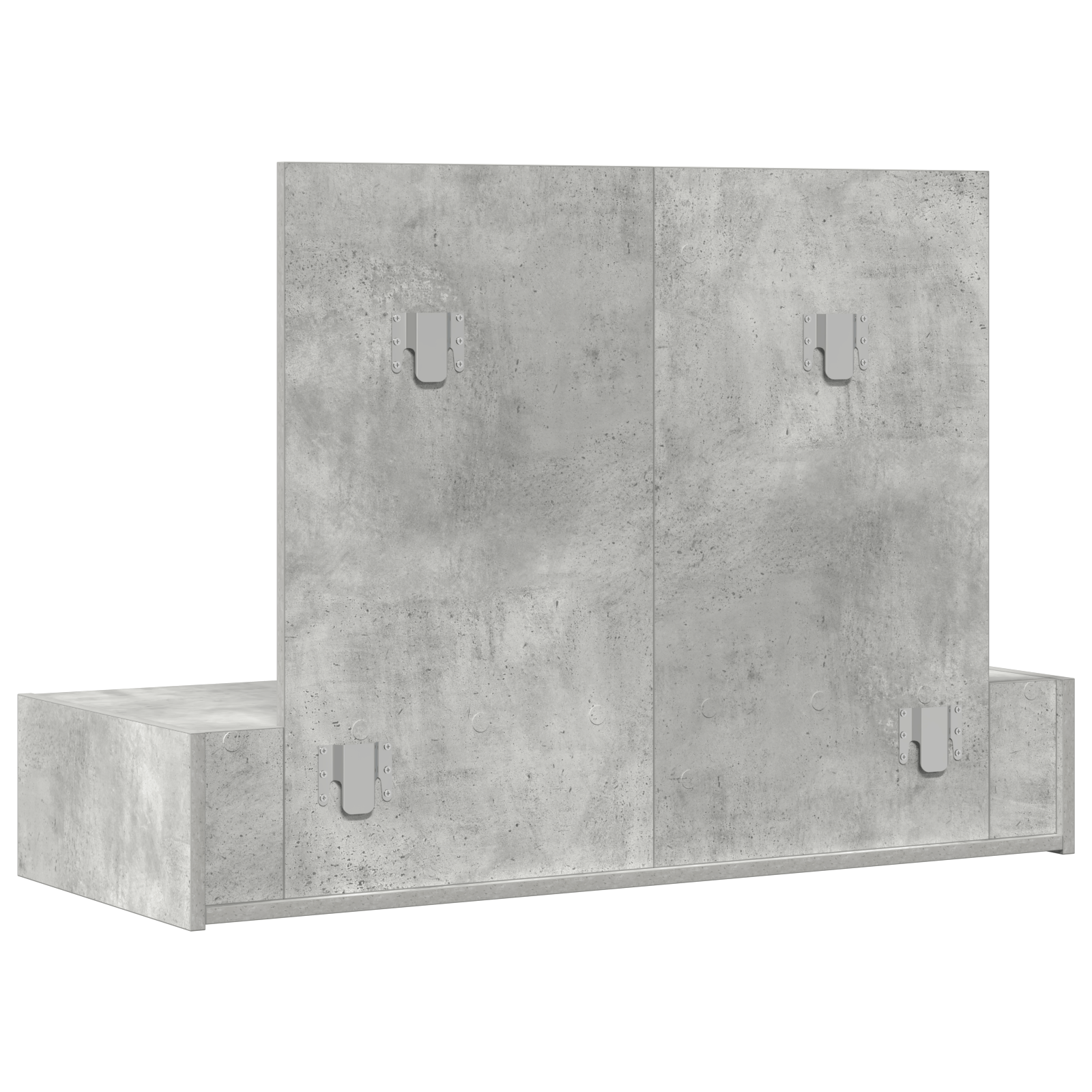 Masa de toaleta suspendata, gri beton, 100x40x70 cm — imaginea 8