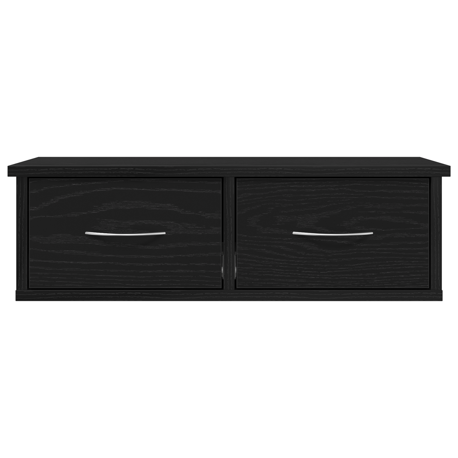 Raft de perete cu sertar, stejar negru, 60x26x18,5 cm, lemn — imaginea 7