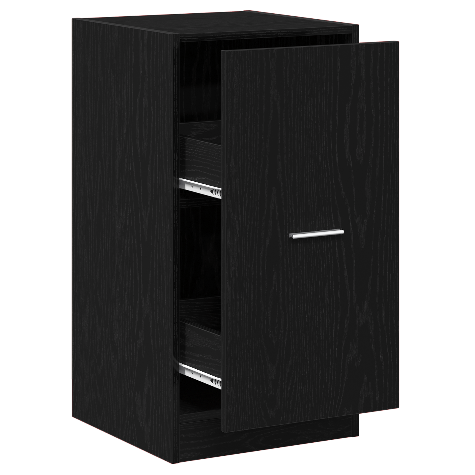 Cabinet de apotecar Stejar Negru 40x41x77,5 cm Lemn prelucrat — imaginea 2