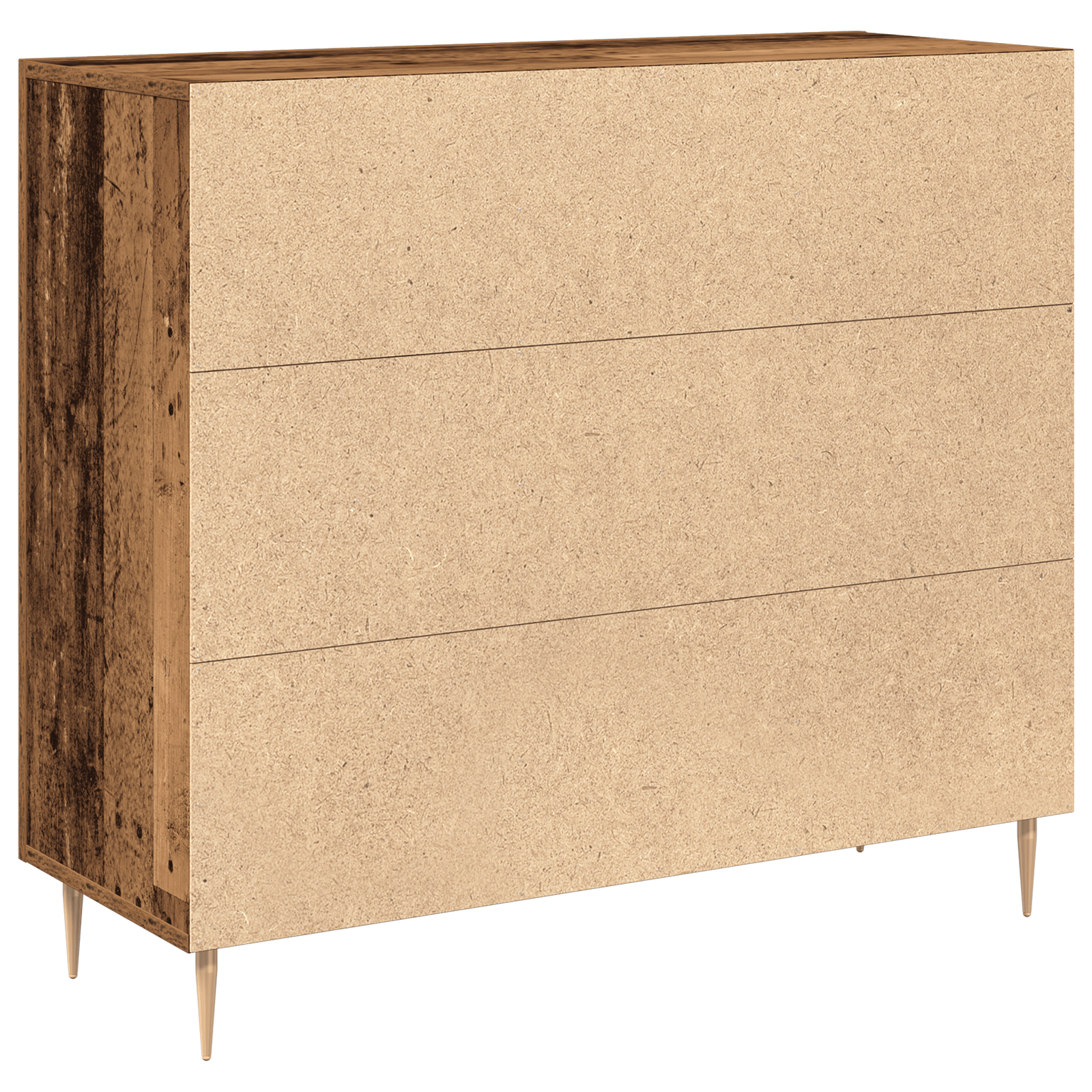 Sideboard din lemn vechi, 90x34x80 cm, din lemn masiv recuperat — imaginea 5