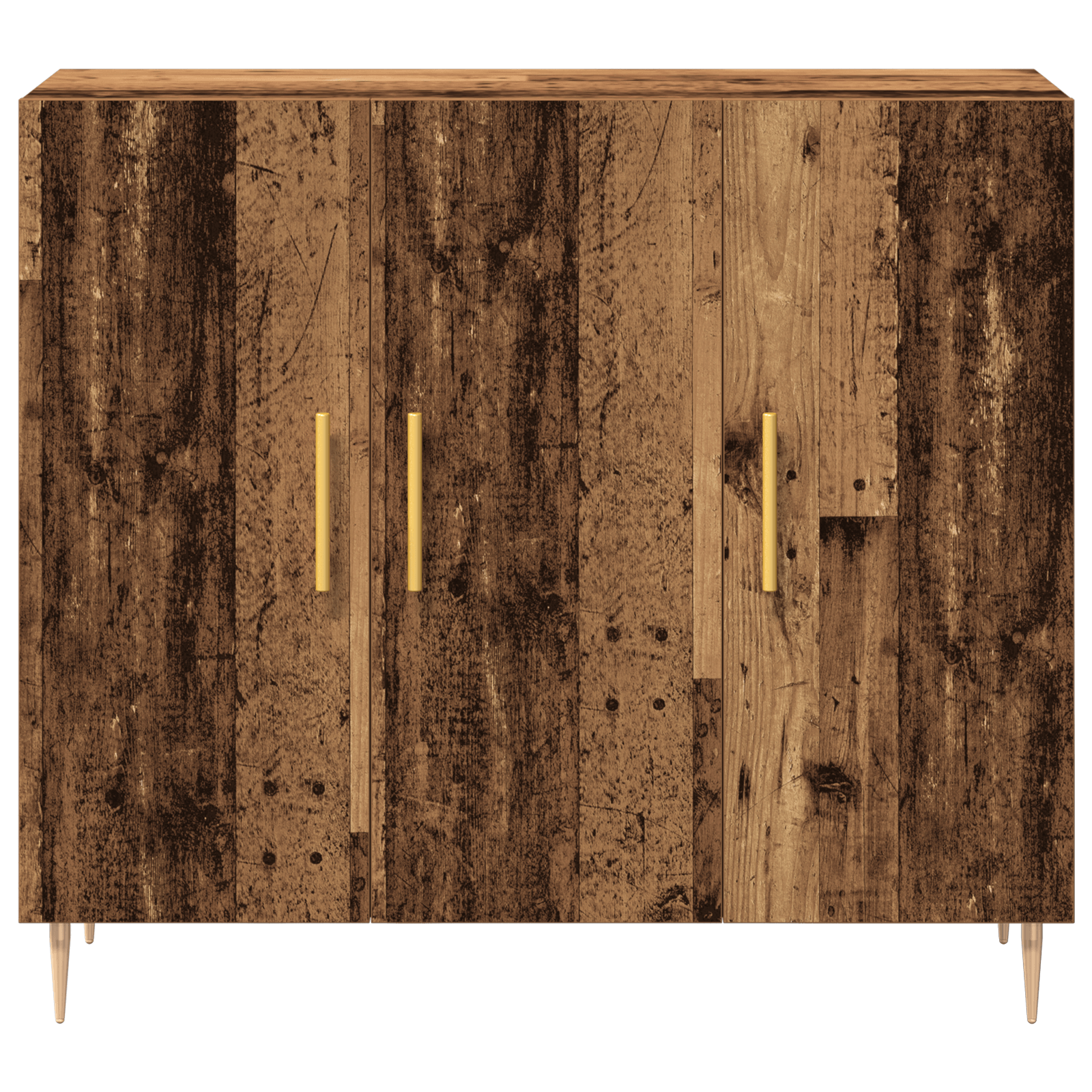 Sideboard din lemn vechi, 90x34x80 cm, din lemn masiv recuperat — imaginea 6