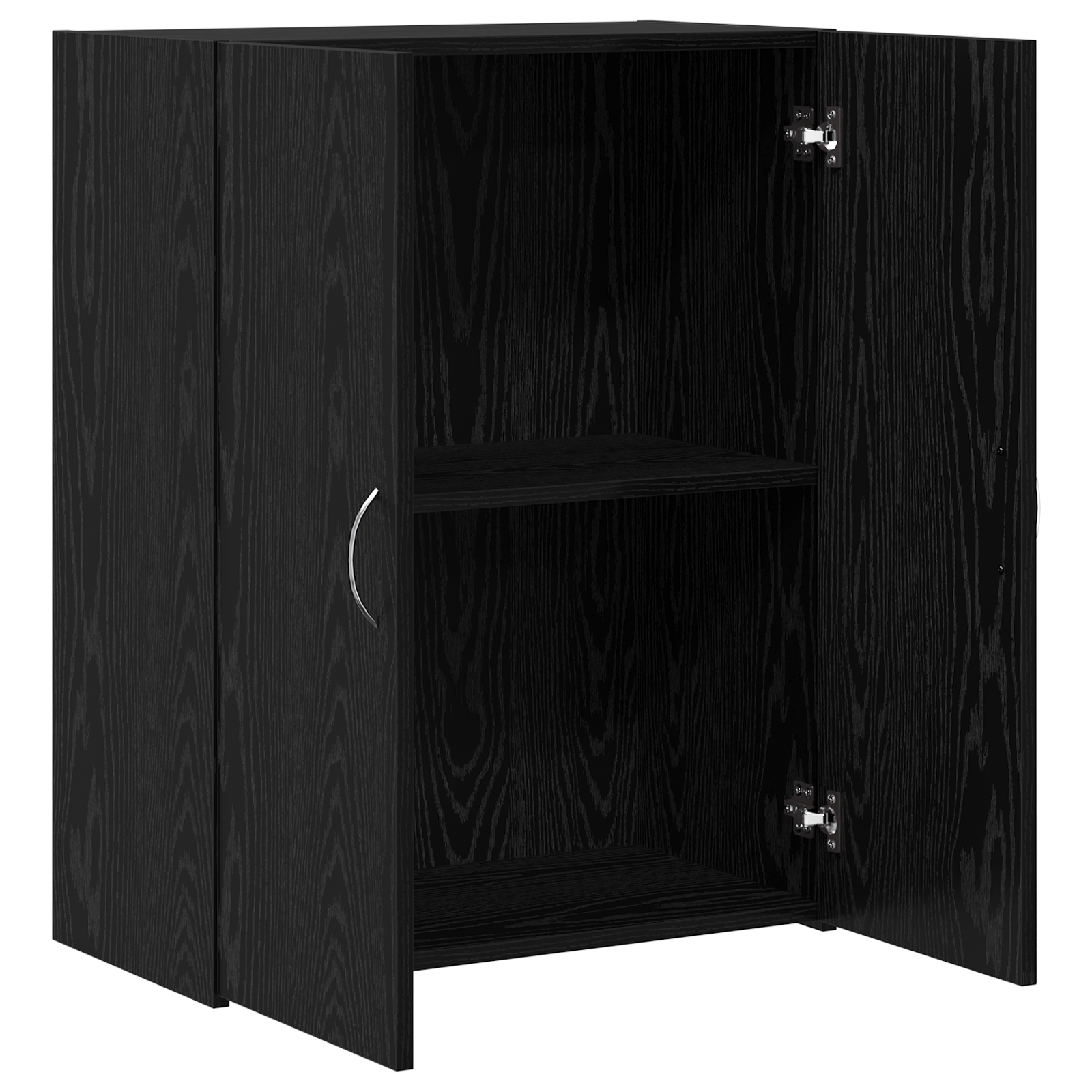 Cabinet de birou Stejar negru 60x32x77.5 cm Lemn ingineresc — imaginea 5