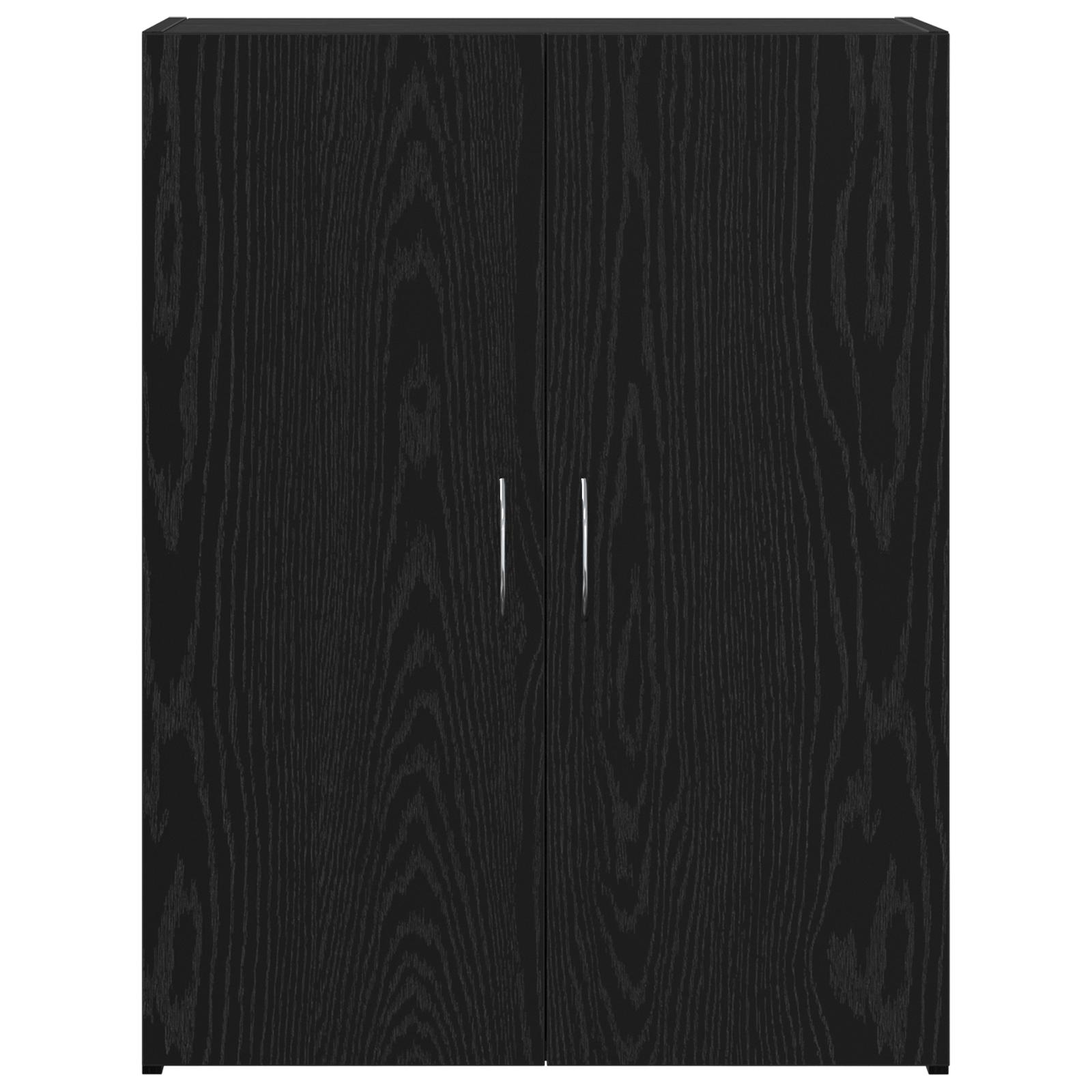 Cabinet de birou Stejar negru 60x32x77.5 cm Lemn ingineresc — imaginea 6