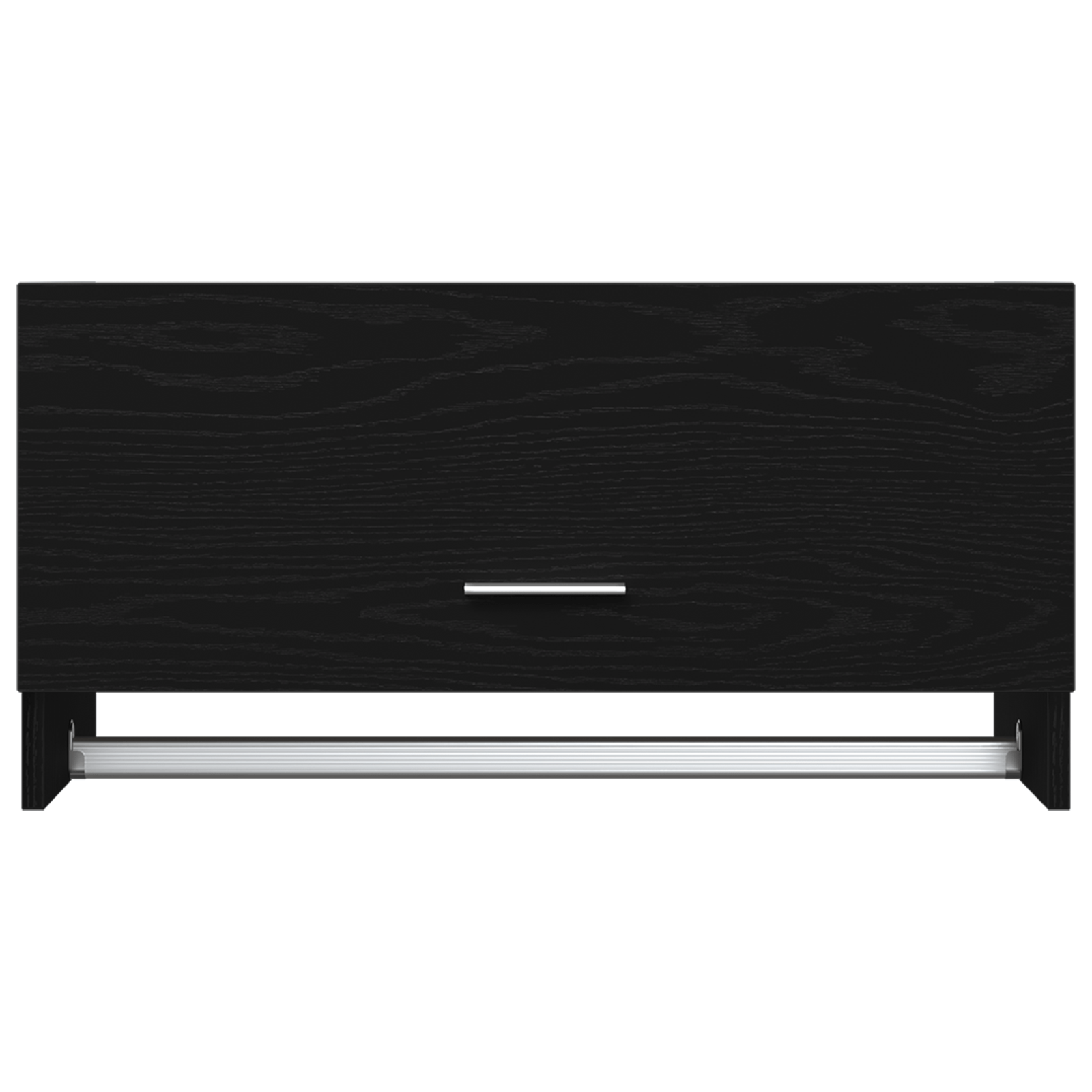 dulap negru din stejar 70x32,5x35 cm, lemn prelucrat — imaginea 8