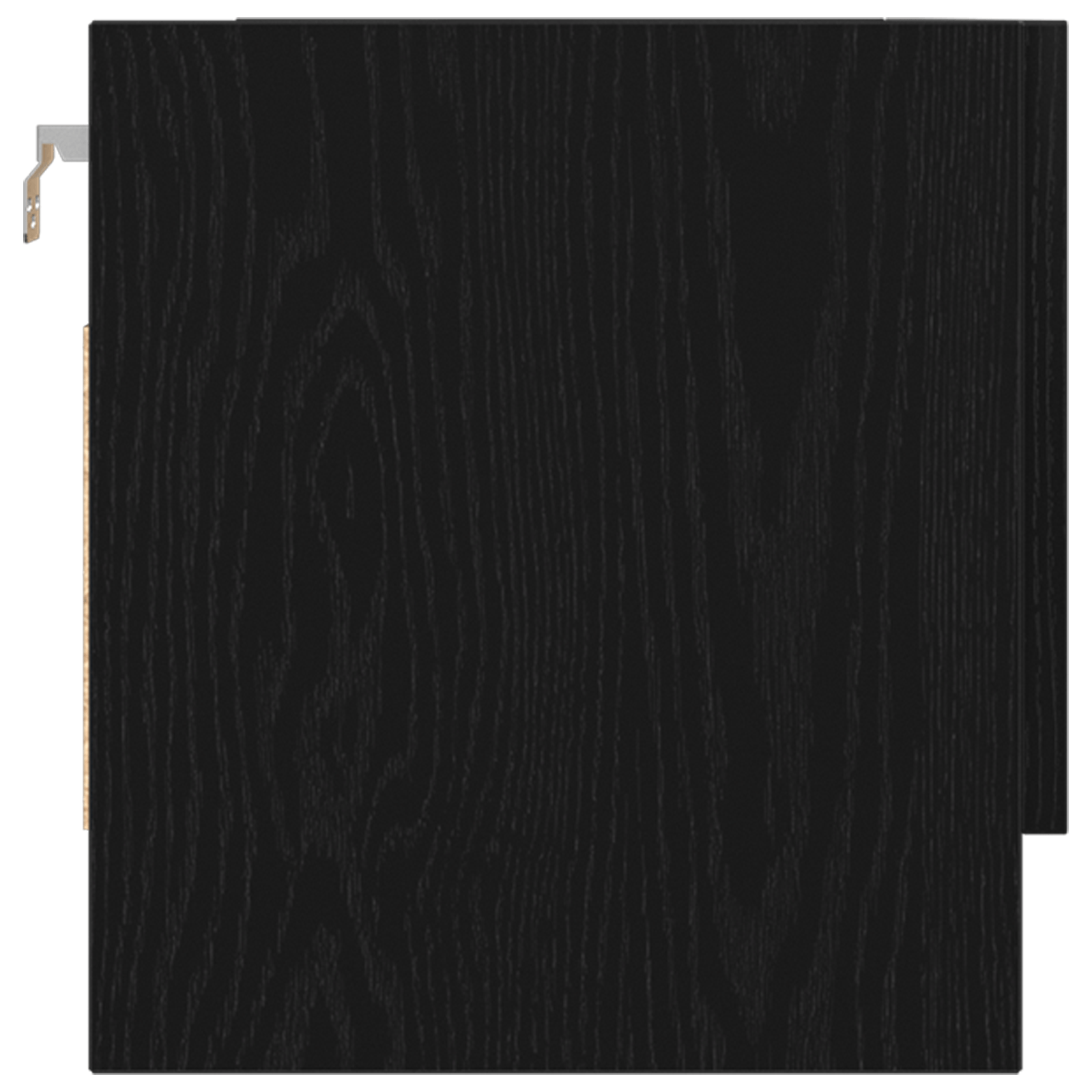 dulap negru din stejar 70x32,5x35 cm, lemn prelucrat — imaginea 9