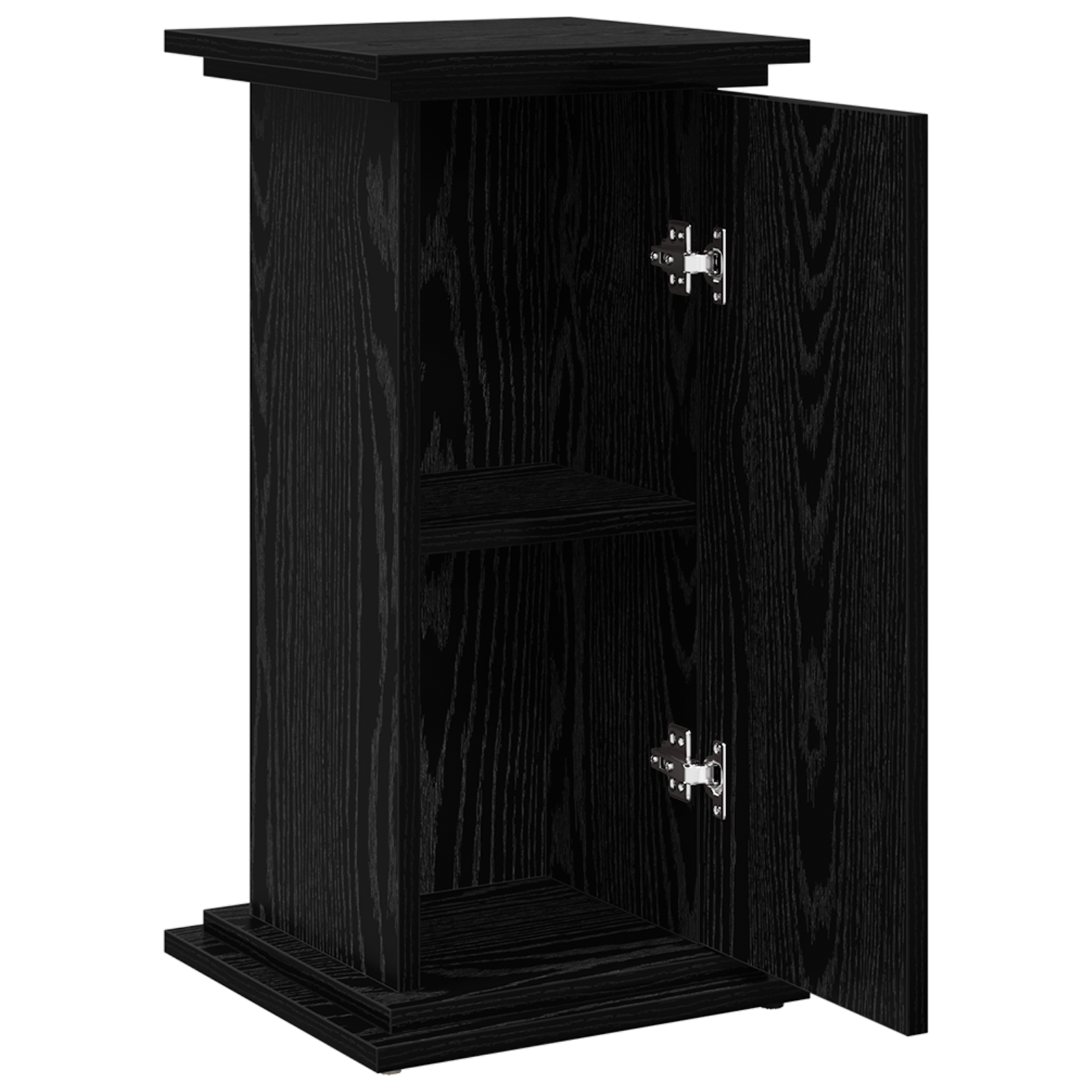 Suport de Expunere cu Spatiu de Depozitare Stejar Negru 31x30x60 cm Lemn Ingineresc — imaginea 5