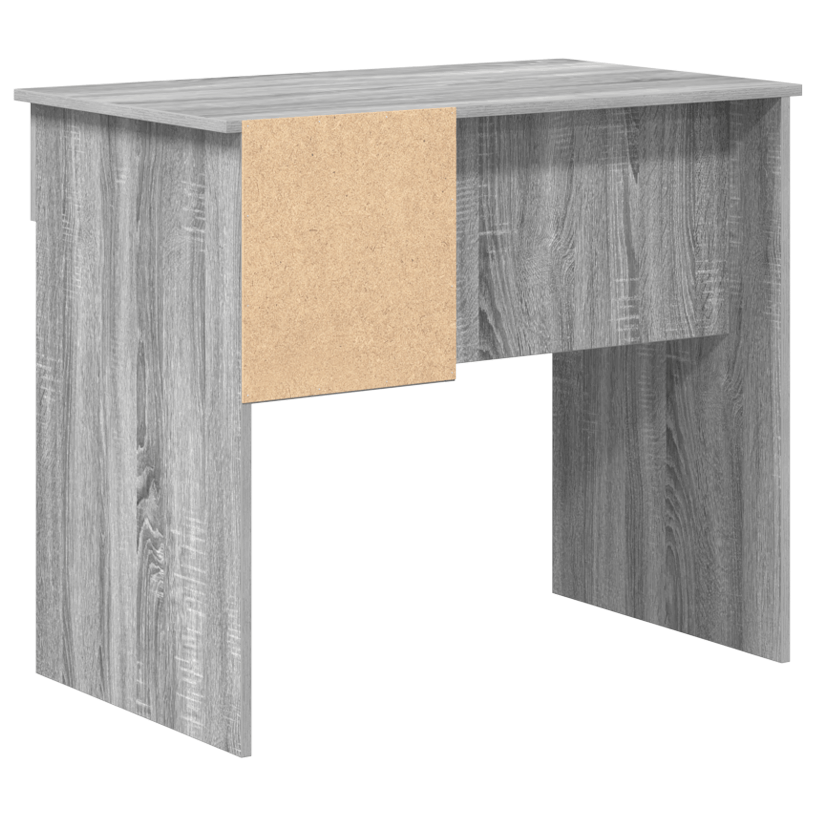 Birou cu stocare Gri Sonoma 90x49.5x75 cm Lemn prelucrat — imaginea 7