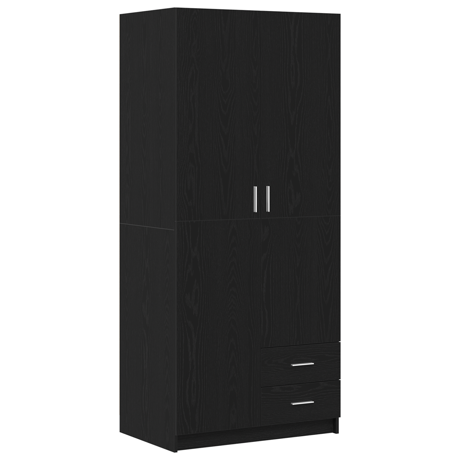 Dulap Negru din Stejar 80x52x180 cm din Lemn Compozit — imaginea 2