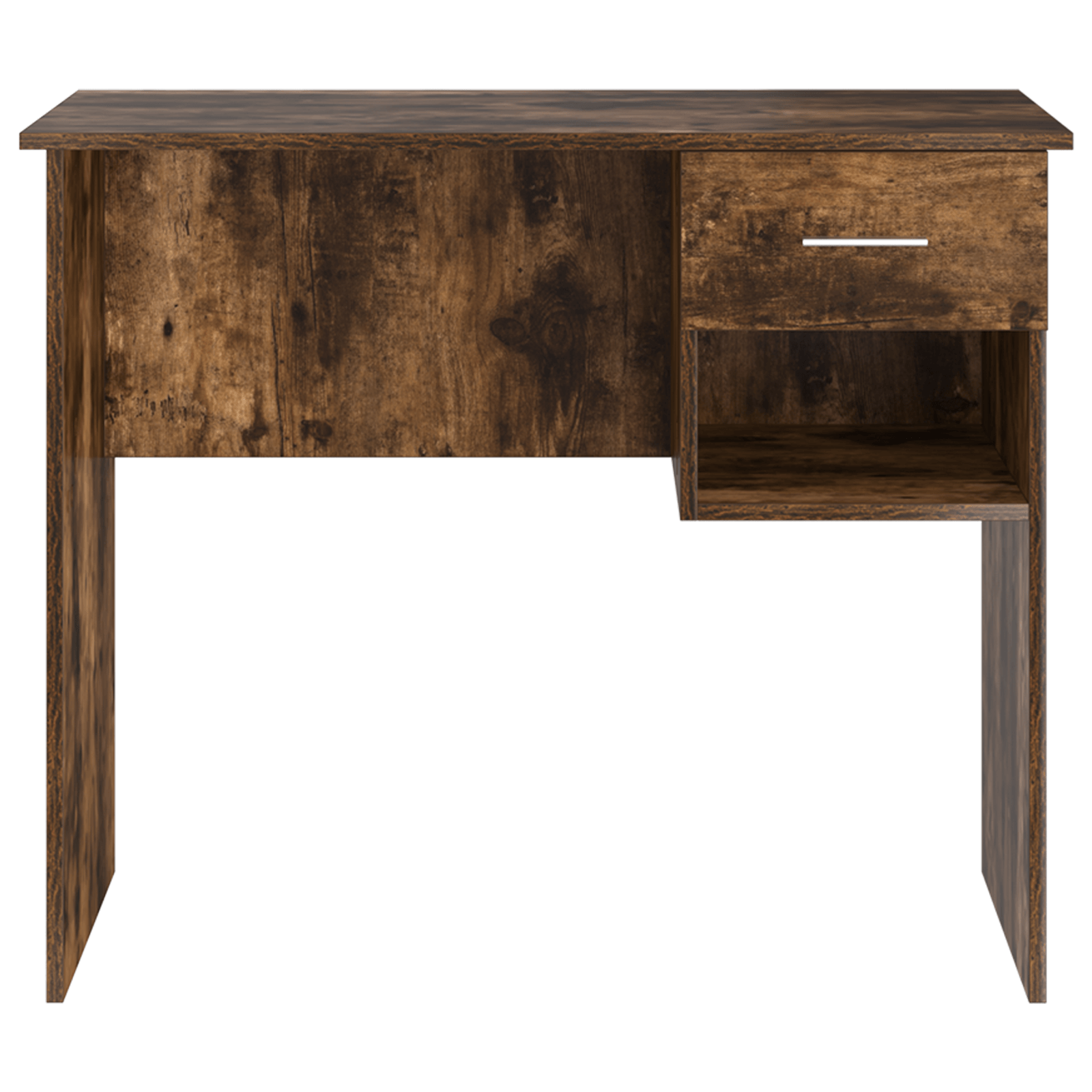 Birou cu stocare, stejar afumat 90x49.5x75 cm lemn ingineresc — imaginea 5