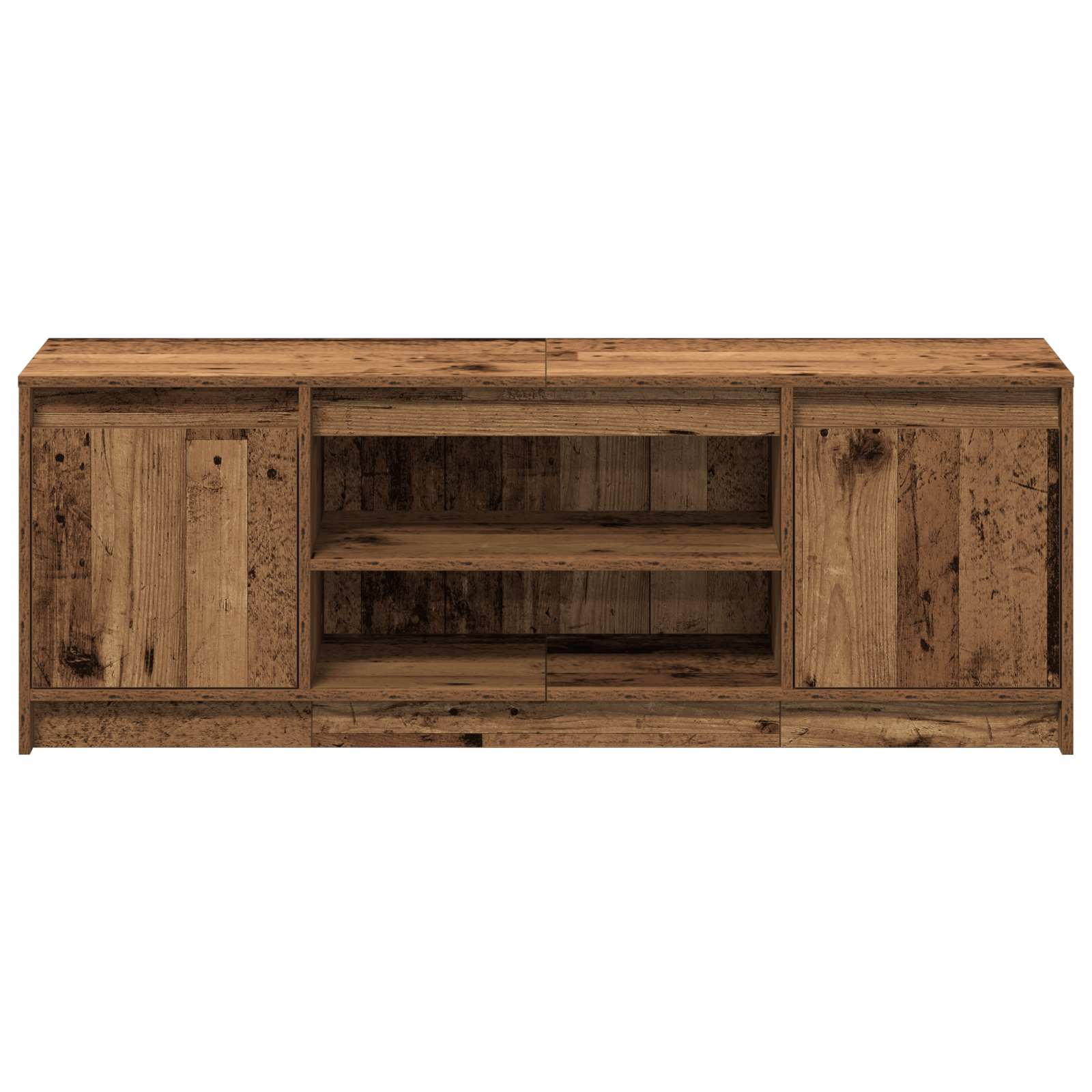 Cabinet TV cu LED Lemn Veche 139.5x34x50 cm Lemn Compozit — imaginea 6