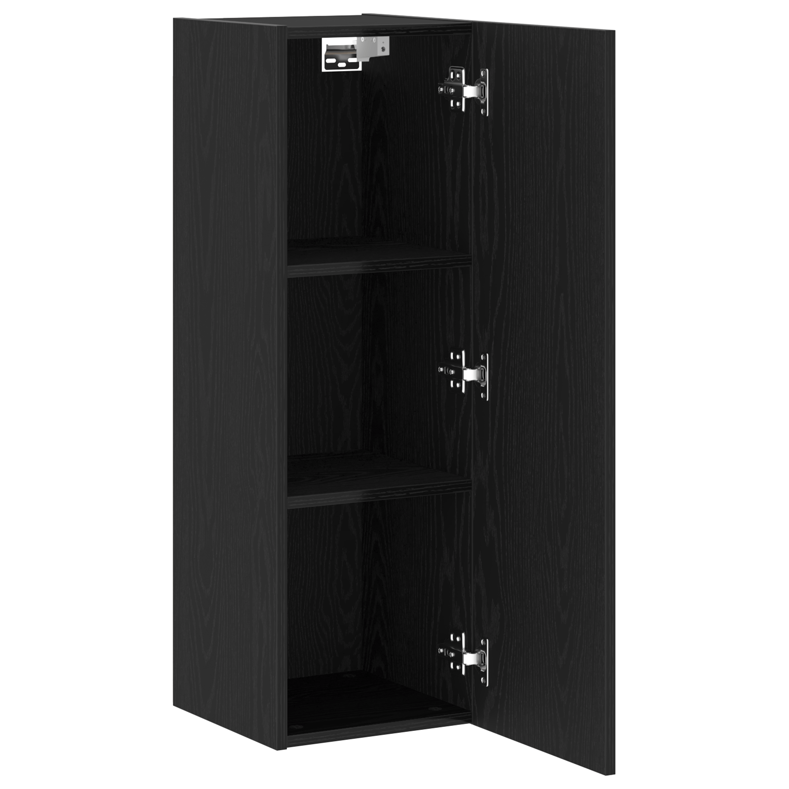 Dulap TV de perete Stejar Negru 30,5x30x90 cm Lemn prelucrat — imaginea 5