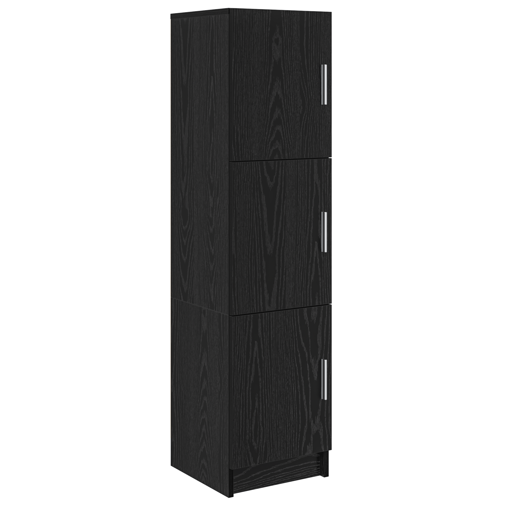 Sideboard Negru de Stejar Stejar Negru MDF si Lemn Medie — imaginea 2