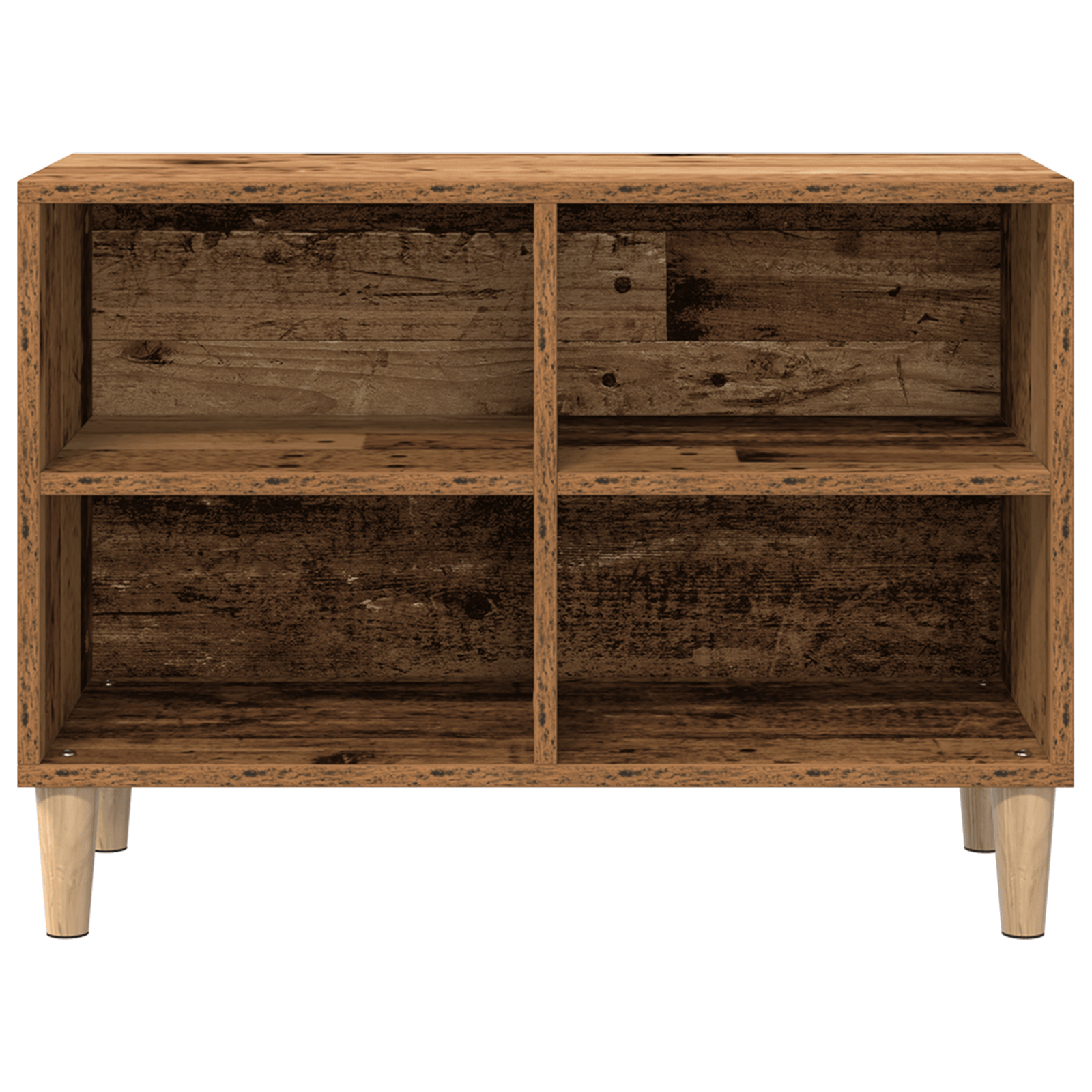 Noptiera cu picioare din lemn, lemn vechi, 69,5x30x50 cm — imaginea 6