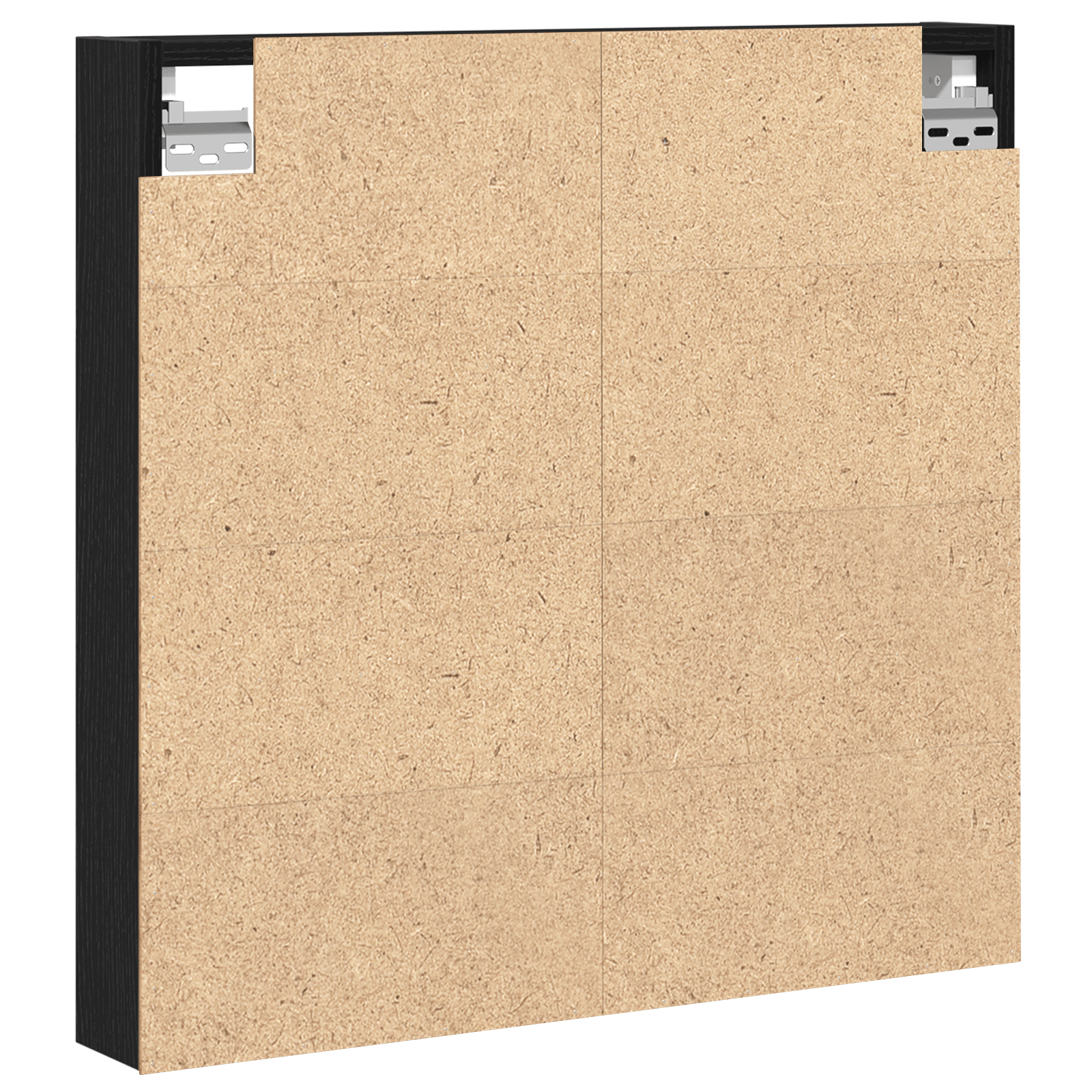 Dulap cu vitrina, stejar negru 60x8,5x58 cm lemn prelucrat — imaginea 5