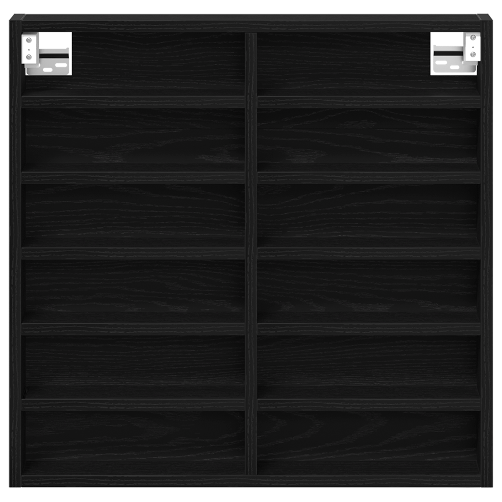 Dulap cu vitrina, stejar negru 60x8,5x58 cm lemn prelucrat — imaginea 6