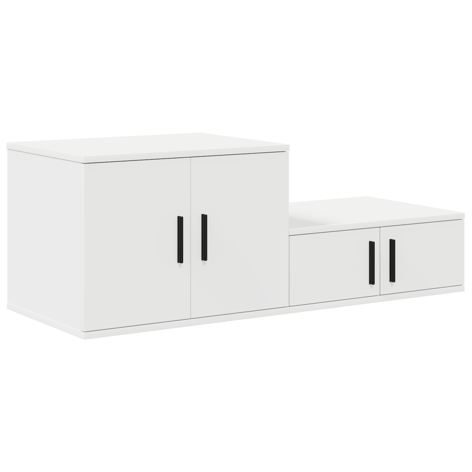 Cabinet de depozitare Alb 103x41x40 cm din lemn masiv — imaginea 6