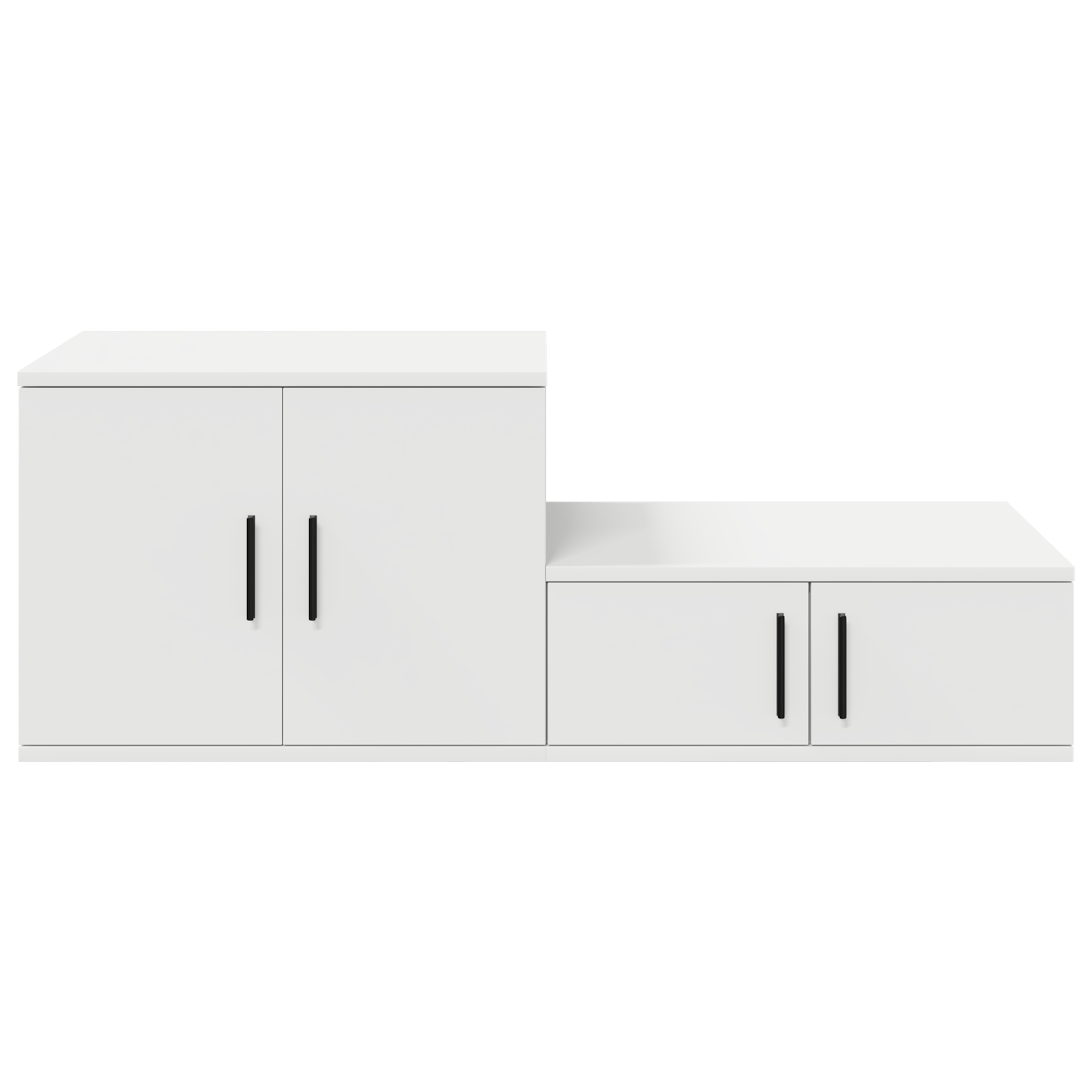 Cabinet de depozitare Alb 103x41x40 cm din lemn masiv — imaginea 8