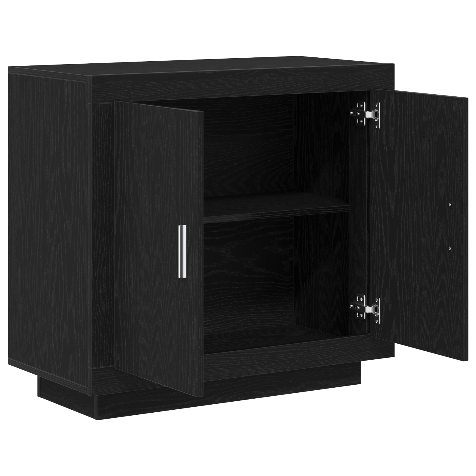 Dulap, stejar negru, 80x40x75 cm, lemn prelucrat — imaginea 5