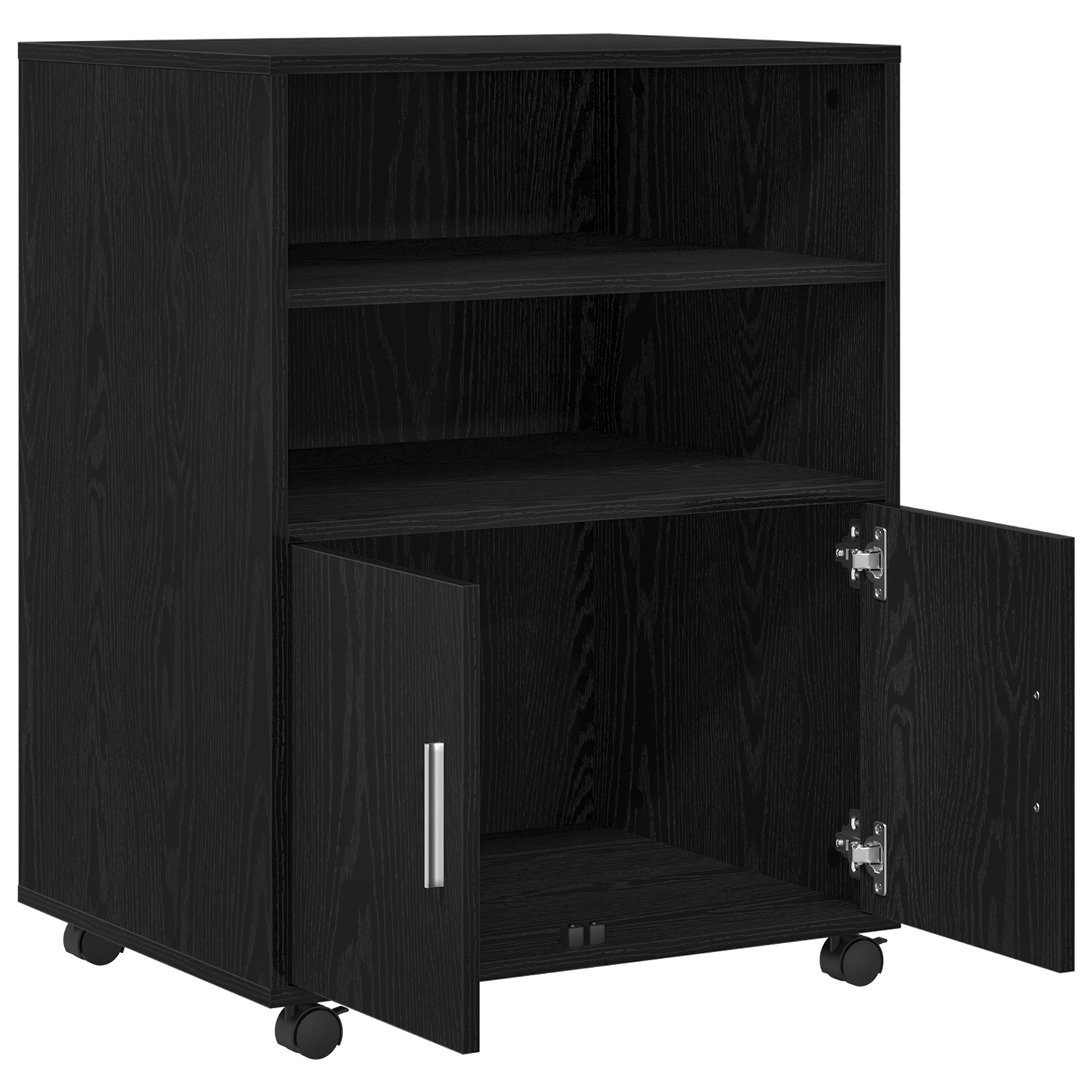 Dulap mobil, stejar negru, 60x48x81 cm, lemn prelucrat — imaginea 5