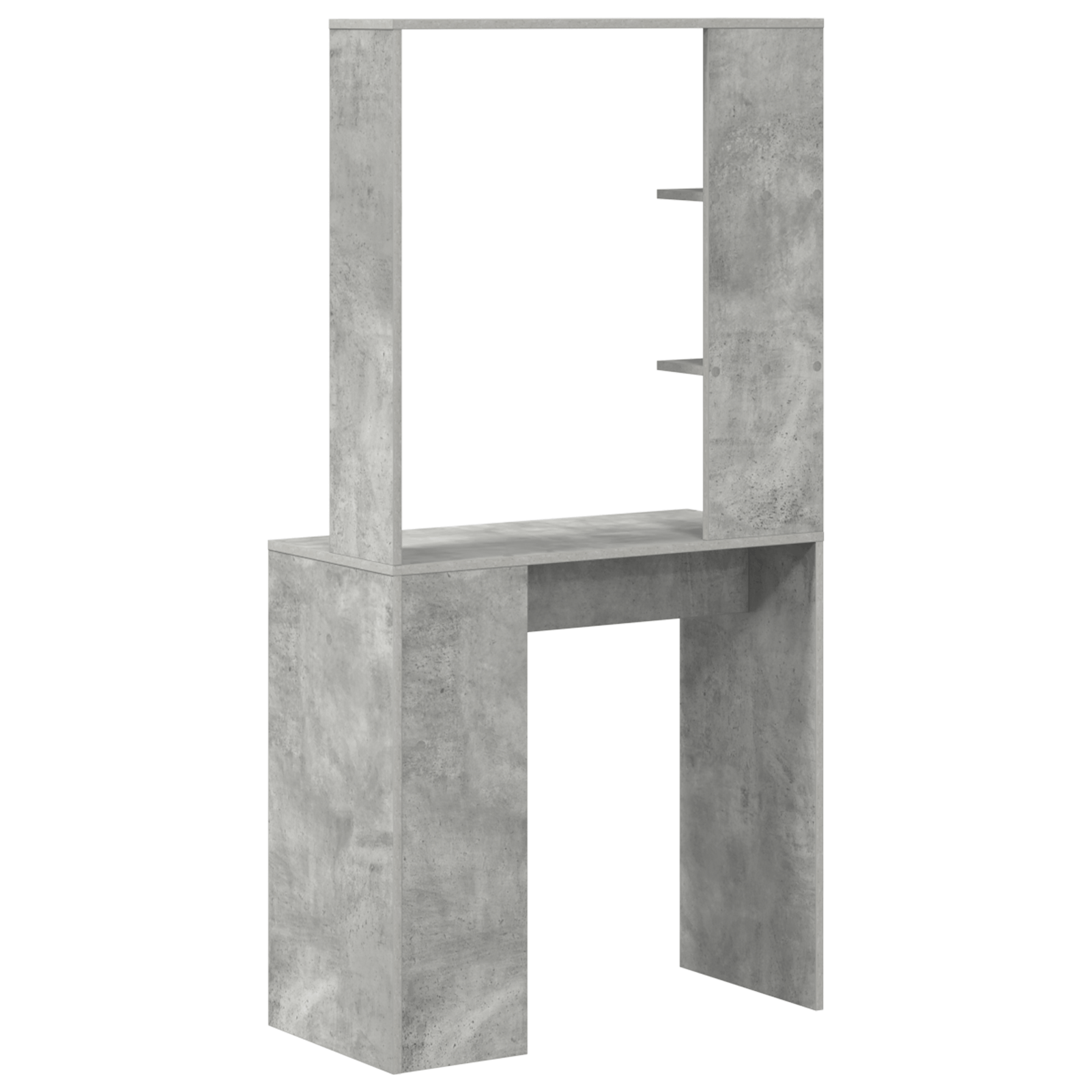 Birou Gri din Beton Gri din Beton Lemn Prelucrat Medie — imaginea 6